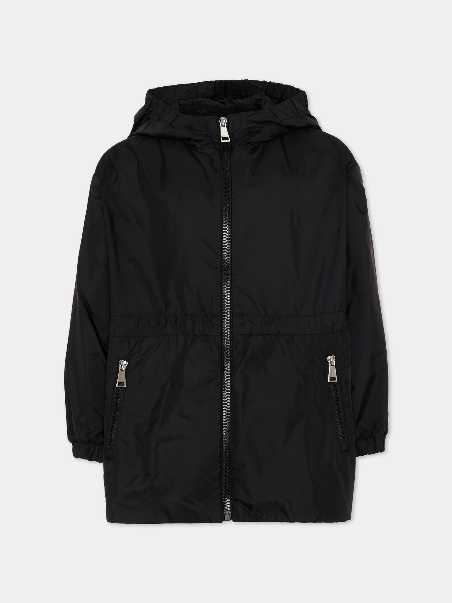 Giacca a vento nera Wete per bambina con logo,Moncler Kids,L1954 1A00084 53A5E 999