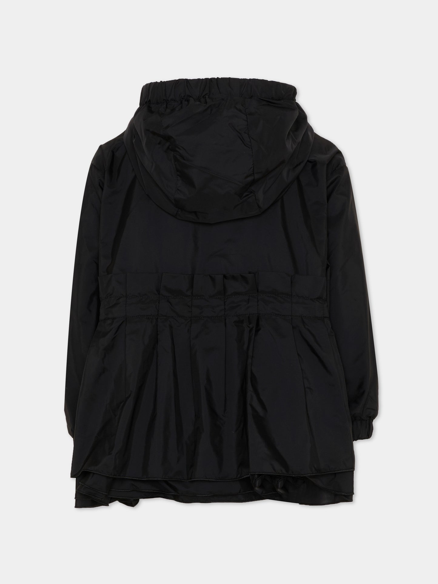 Giacca a vento nera Wete per bambina con logo,Moncler Kids,L1954 1A00084 53A5E 999