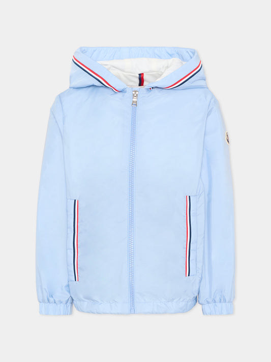 Giacca a vento celeste Granduc per bambino,Moncler Kids,L1954 1A00087 53A5E 71A