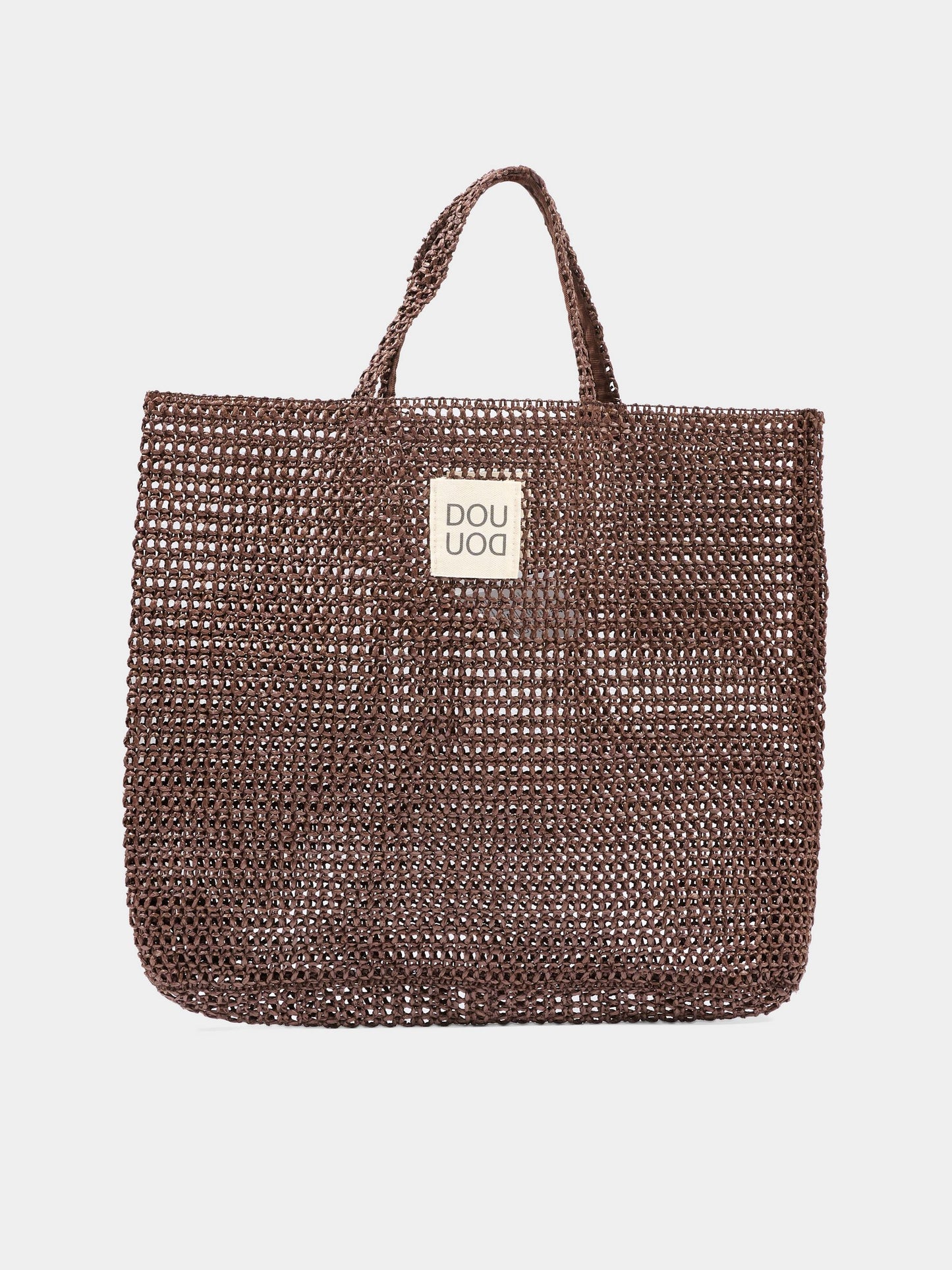 Borsa marrone per bambina in rete