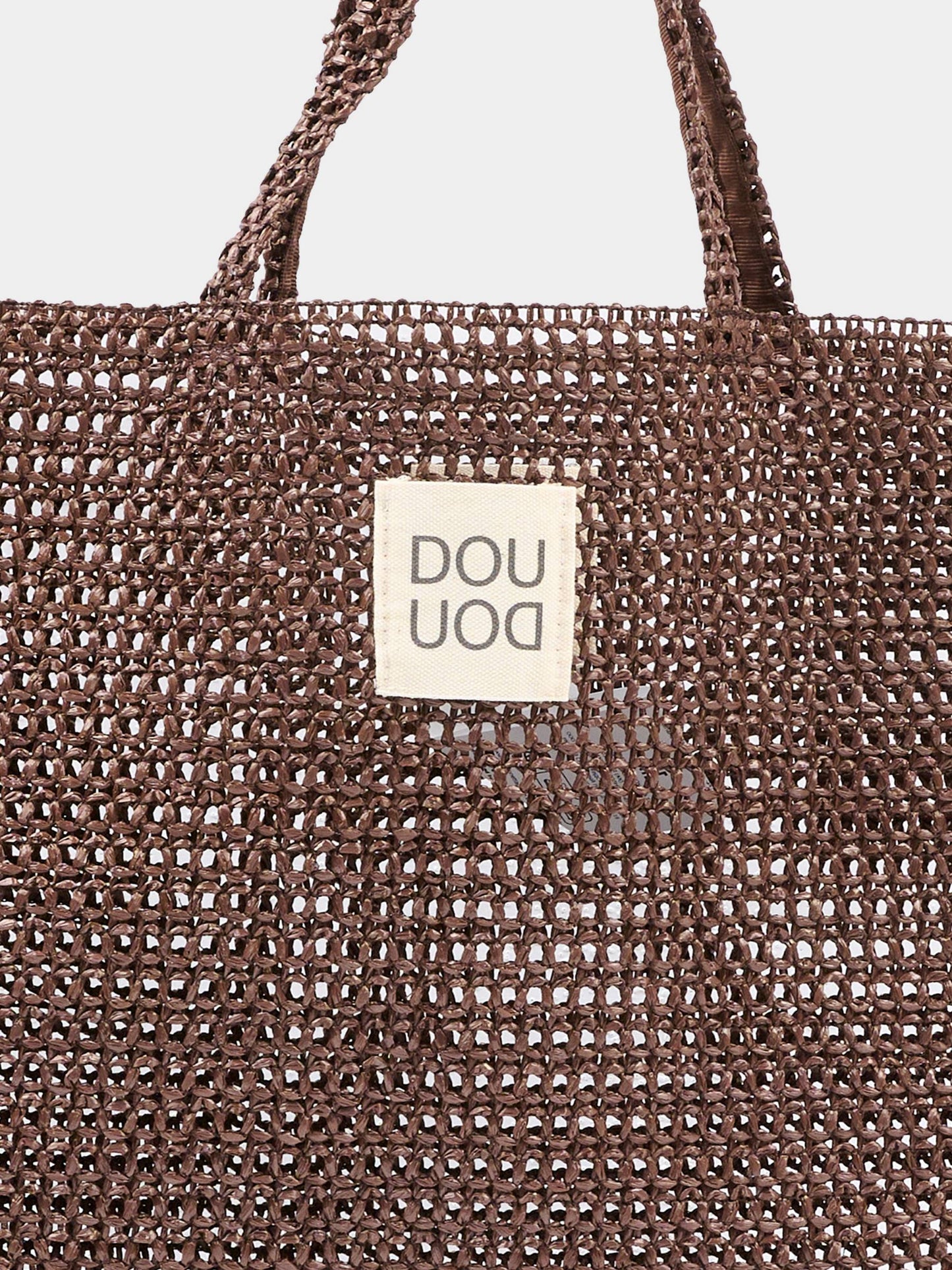 Borsa marrone per bambina in rete