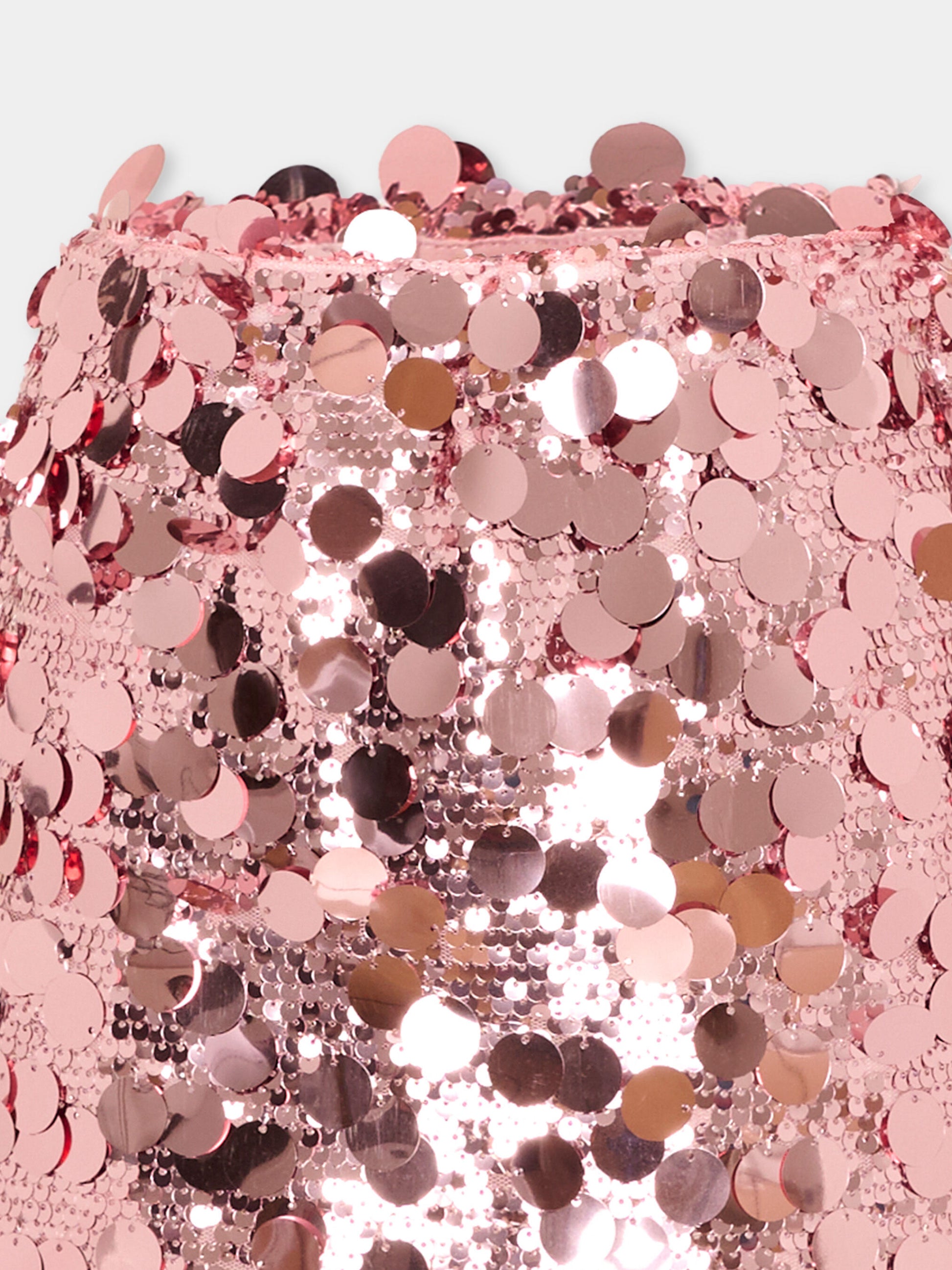 Gonna rosa per bambina con paillettes,Douuod Kids,DY7A01-U0261 50R
