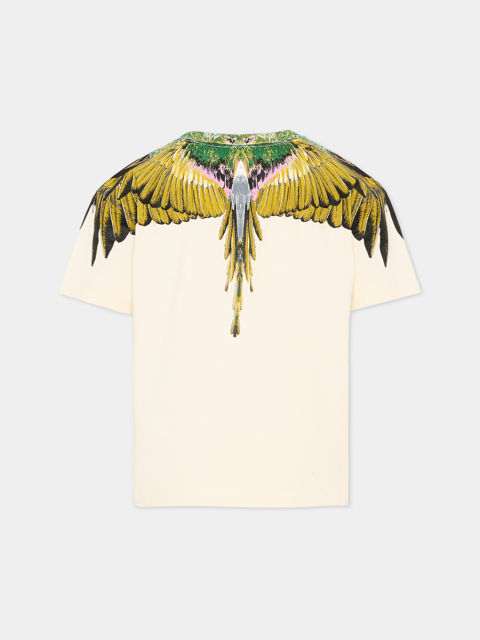 T-shirt bianca per bambino con ali,County Of Milan Kids,S6CMJBTH021 412