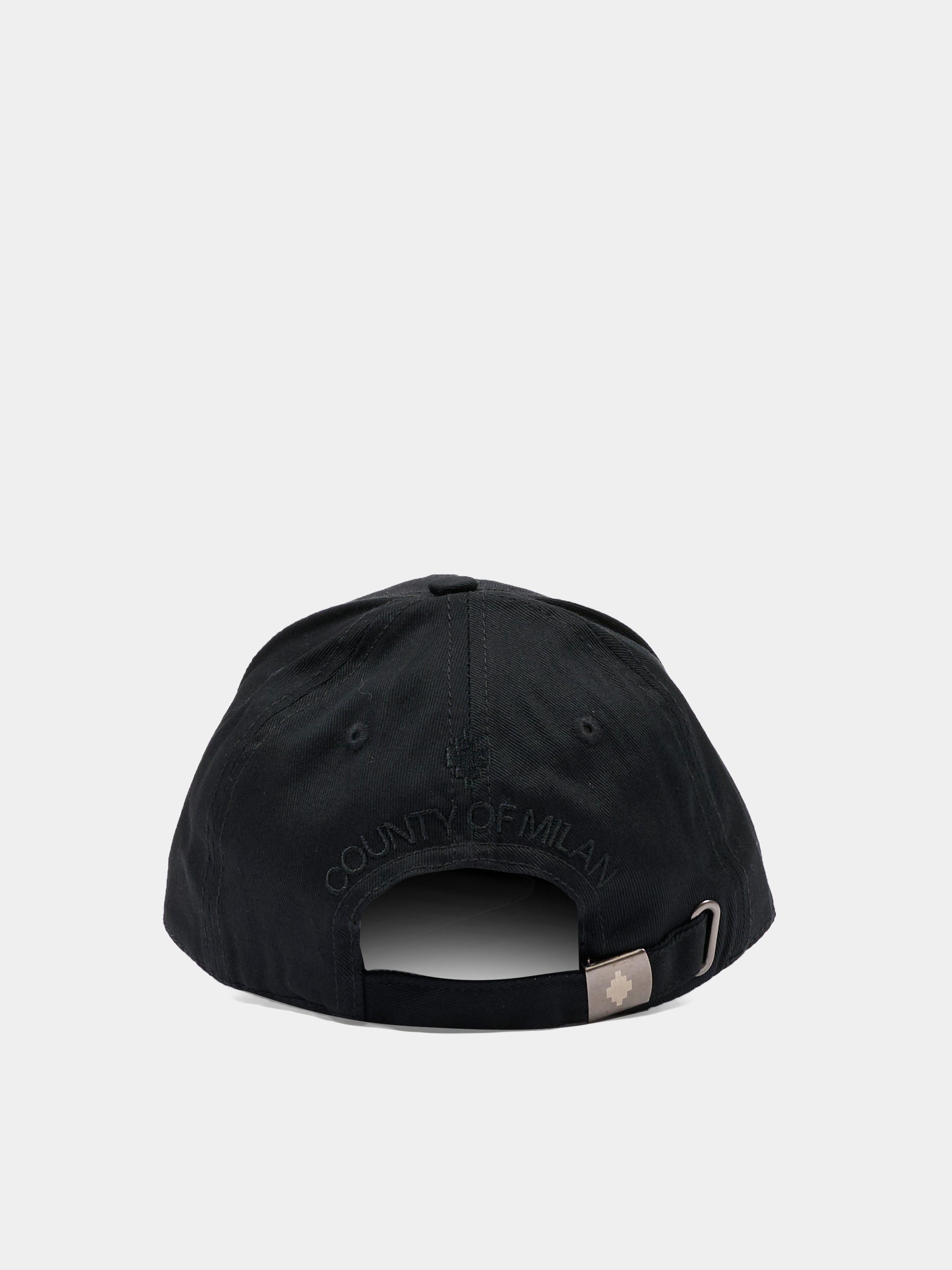 Cappello nero per bambini con logo,County Of Milan Kids,S6CMJUBC127 110