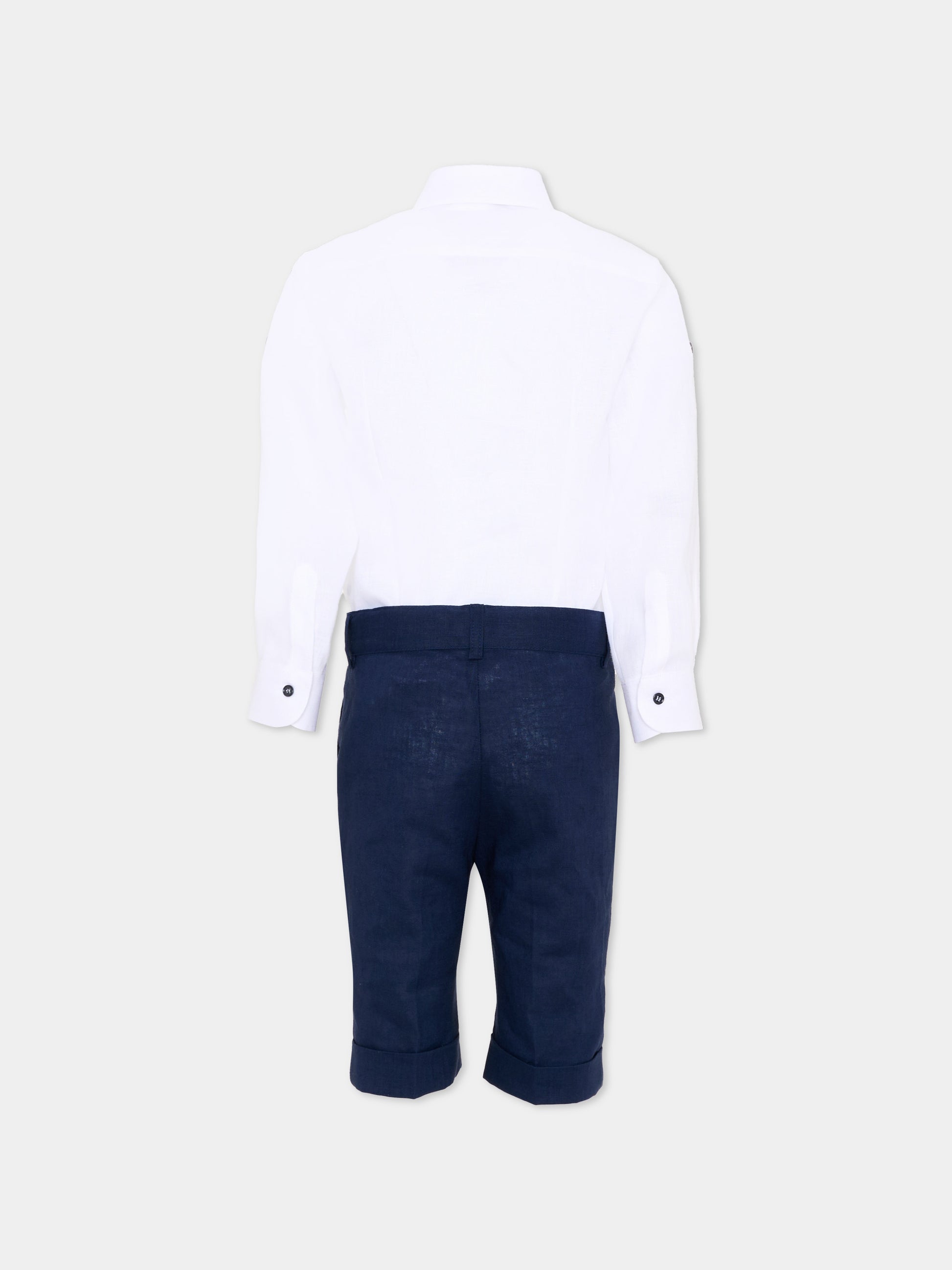 Completo elegante blu per bambino con pochette,Colorichiari,MB308291 4917 60