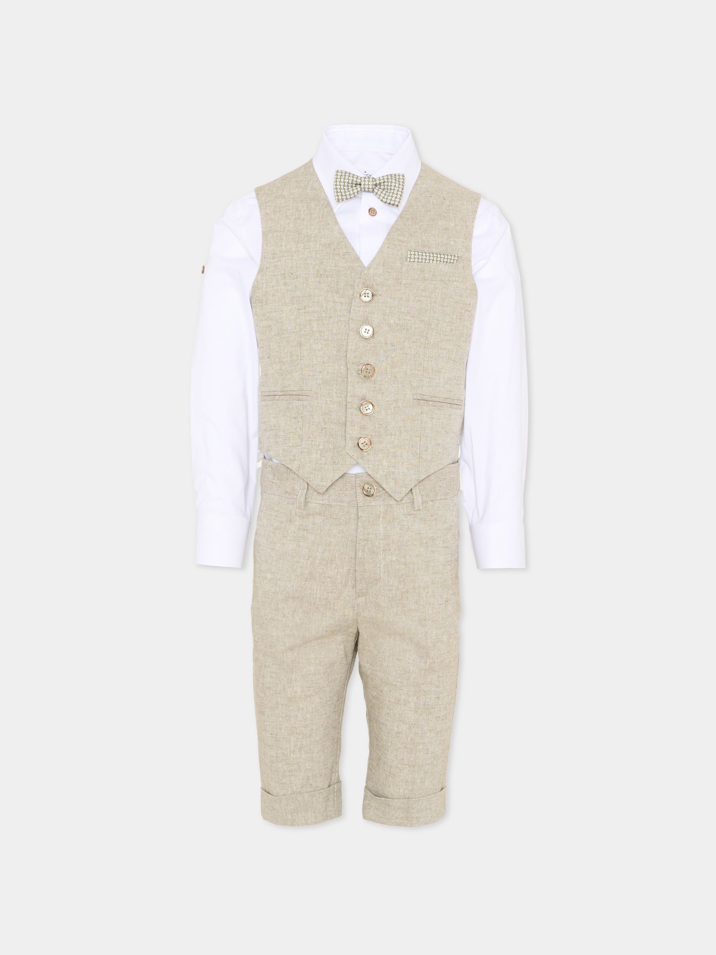 Completo elegante verde per bambino,Colorichiari,MB458298 4915 35