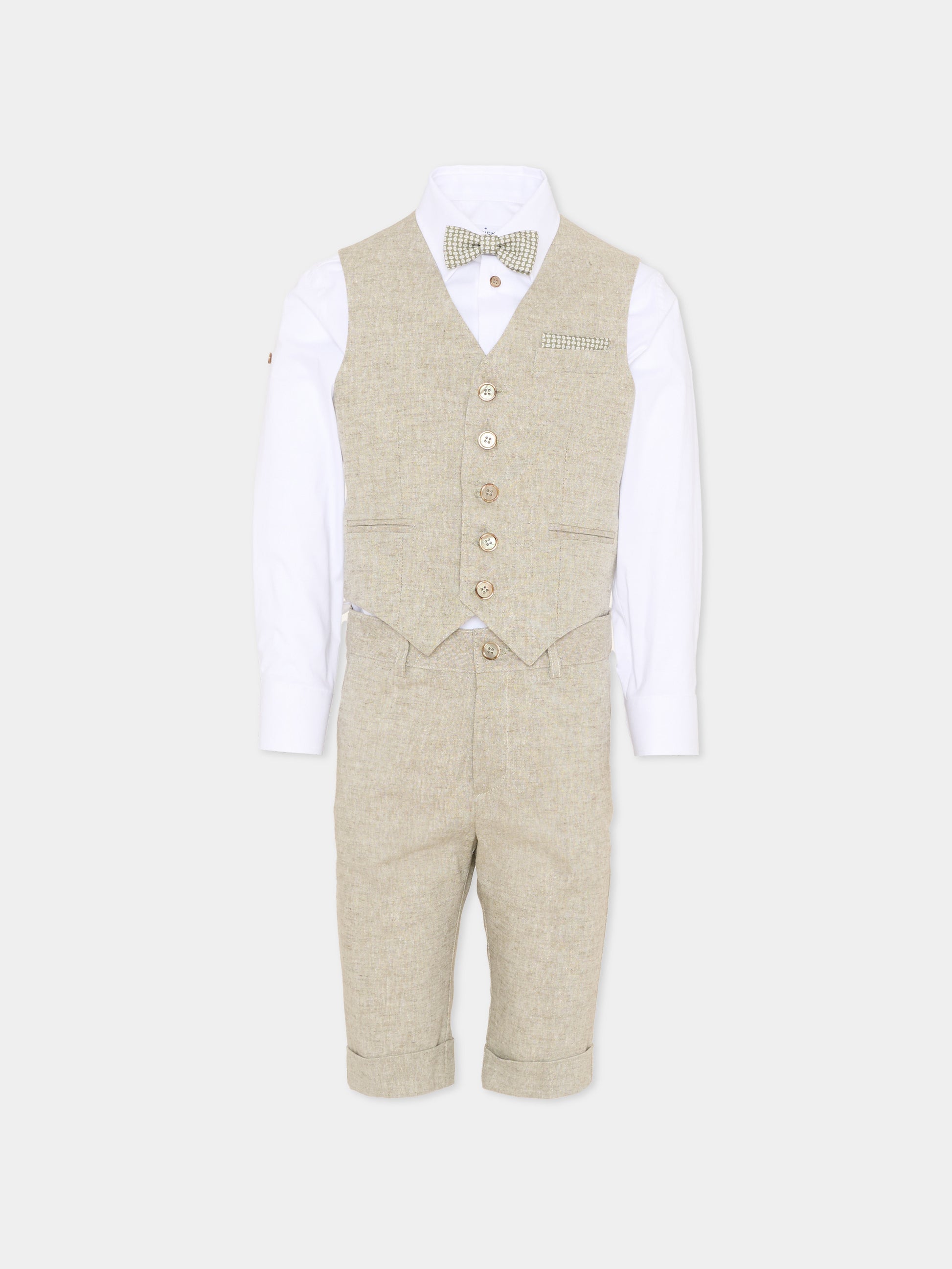 Completo elegante verde per bambino,Colorichiari,MB458298 4915 35