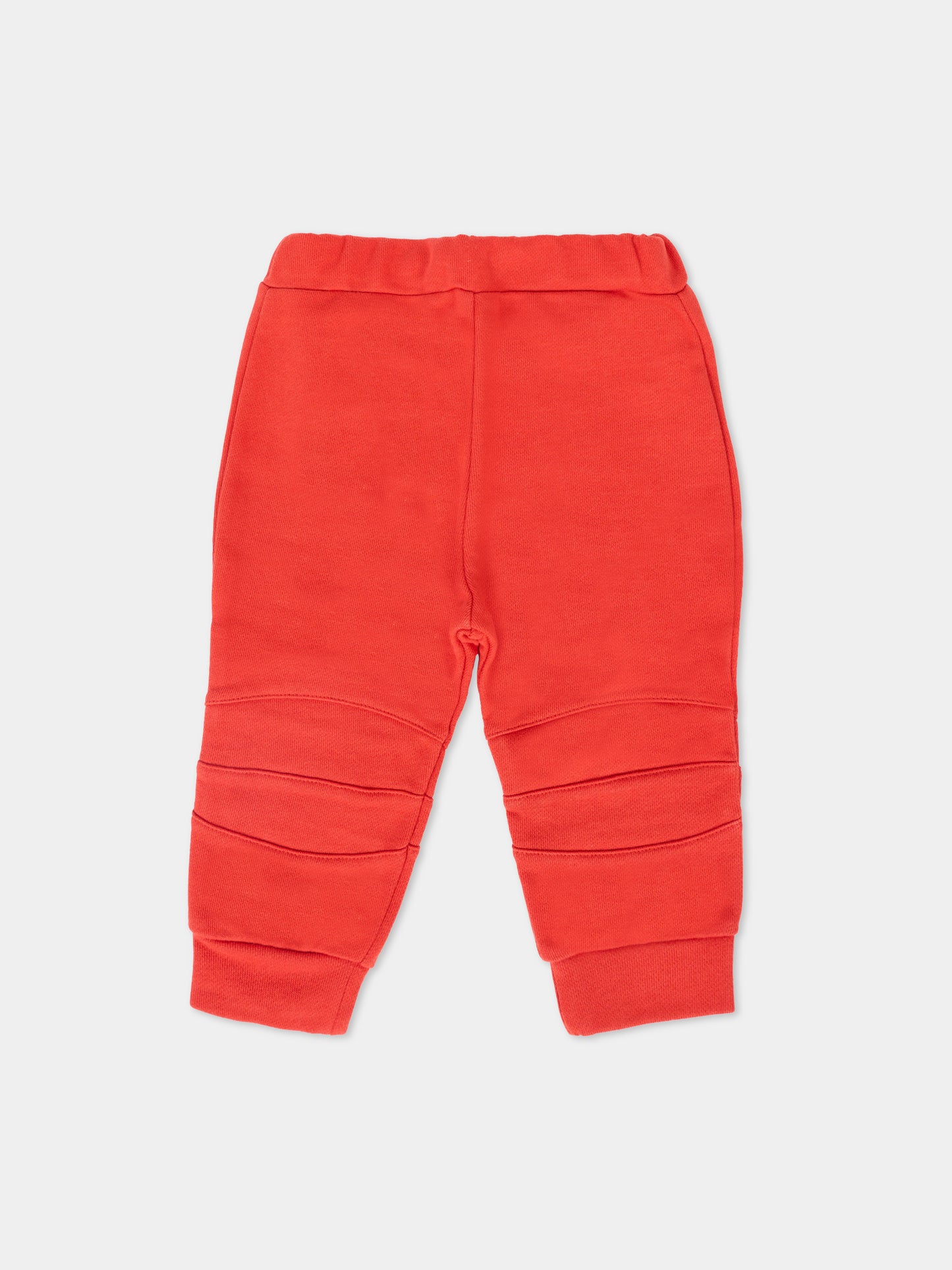 Pantaloni rossi per neonati con logo,Balmain Kids,6R6540 Z0001 414