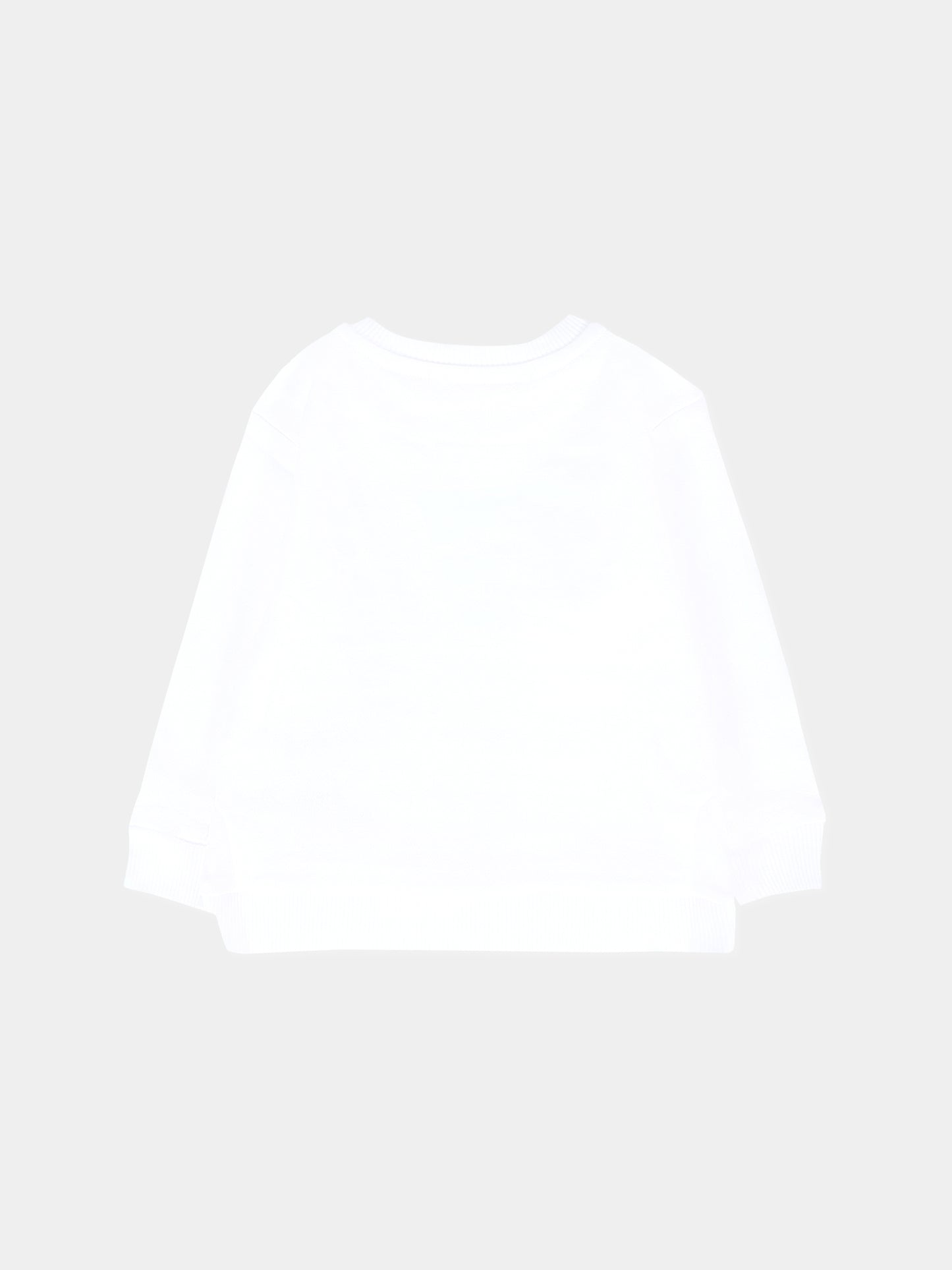 Felpa bianca per neonati con logo,Balmain Kids,6R4520 Z0001 100NE