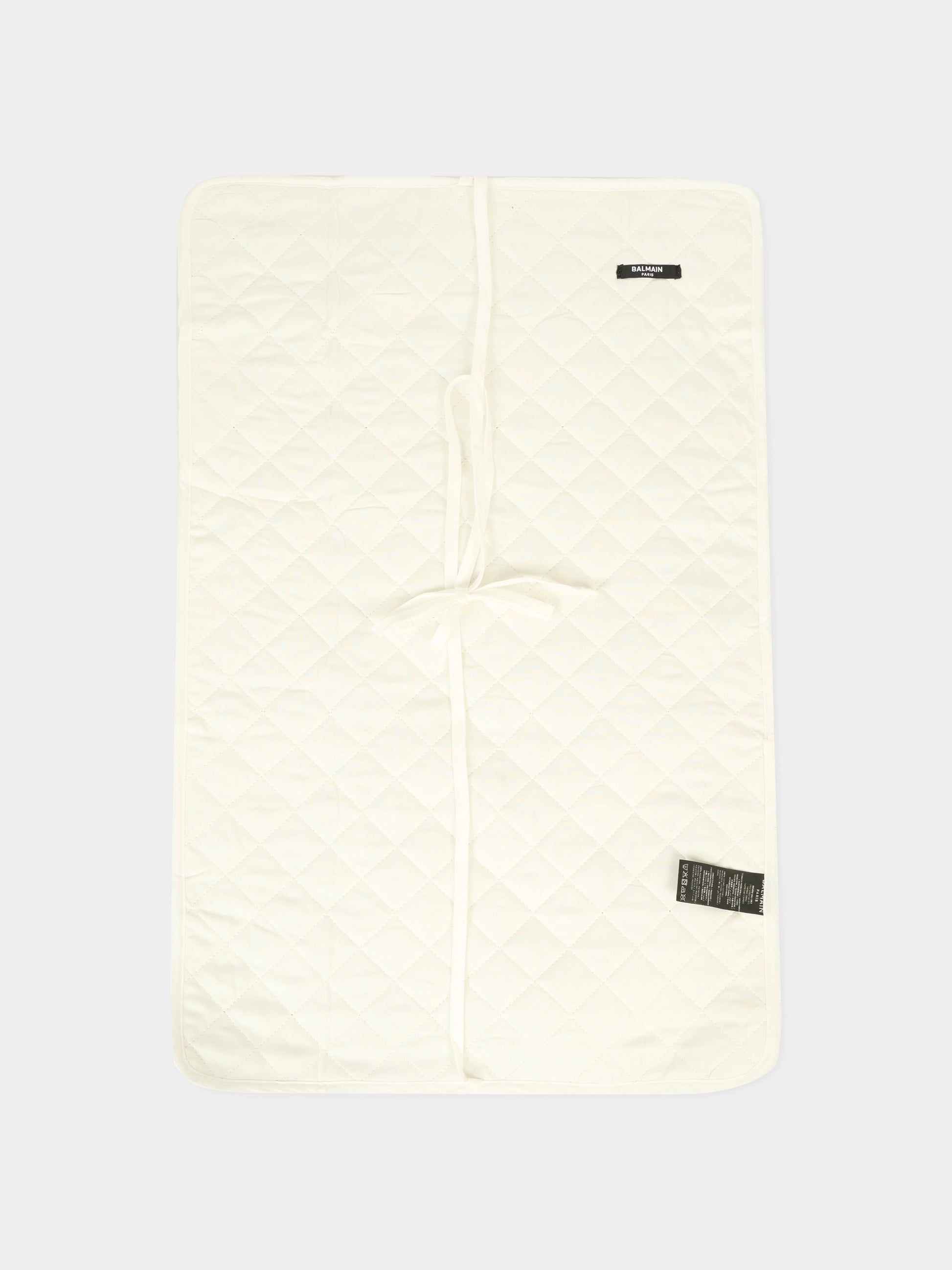 Borsa mamma nera per neonati con logo,Balmain Kids,BT0608 Z0042 930OR