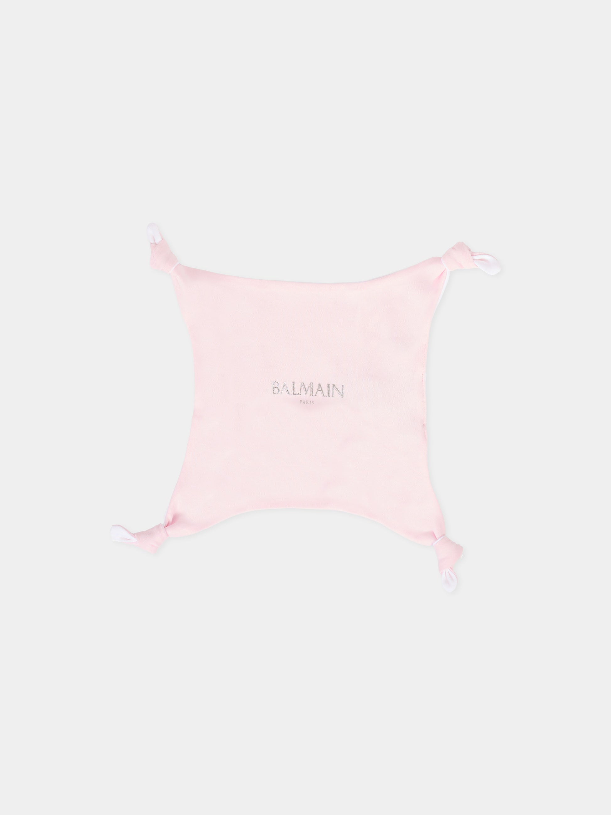 Set rosa per neonata con logo,Balmain Kids,BTB630 Z1769 540BC