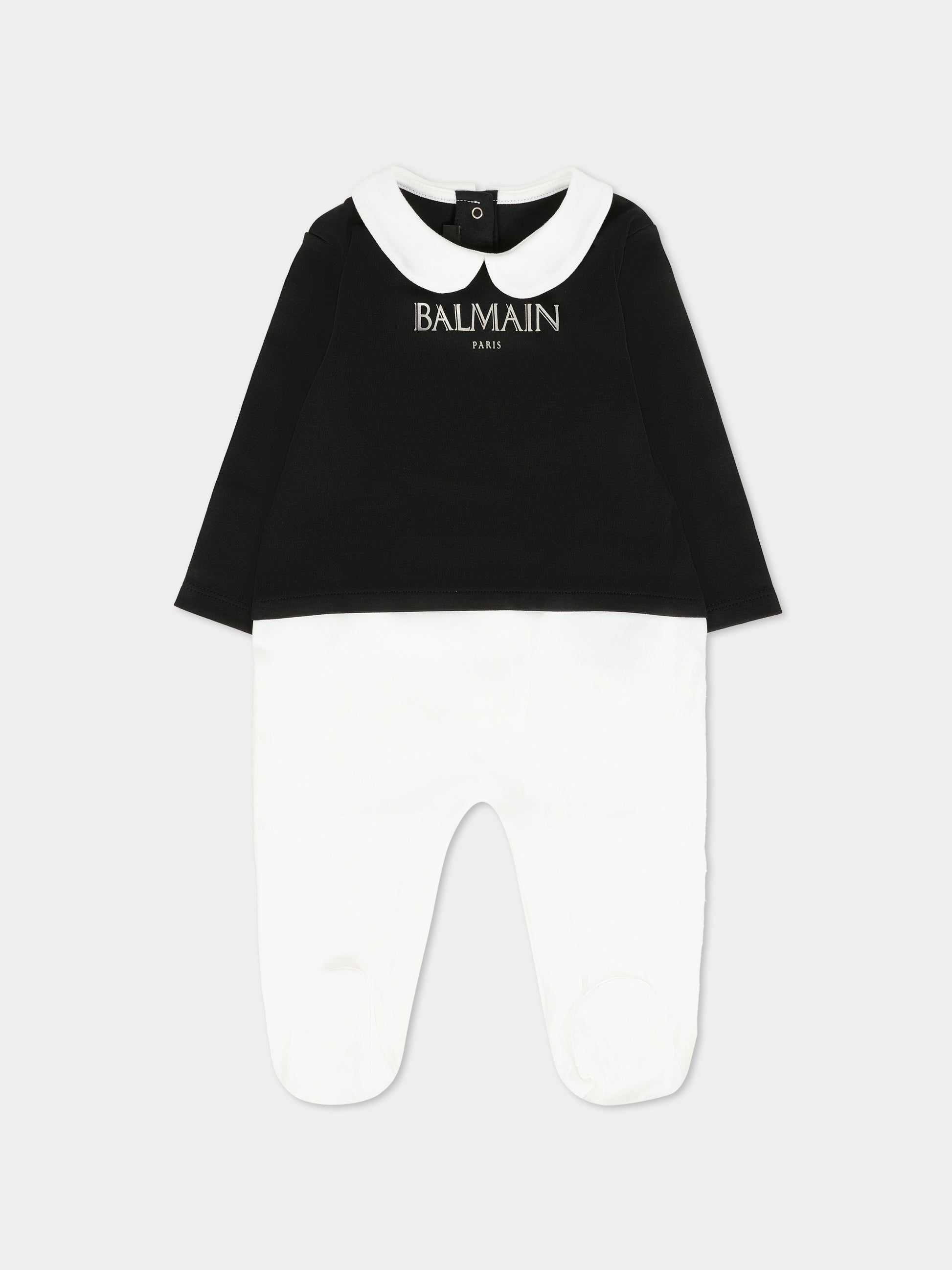 Set nero per neonati con logo,Balmain Kids,BTB630 Z1769 930BC