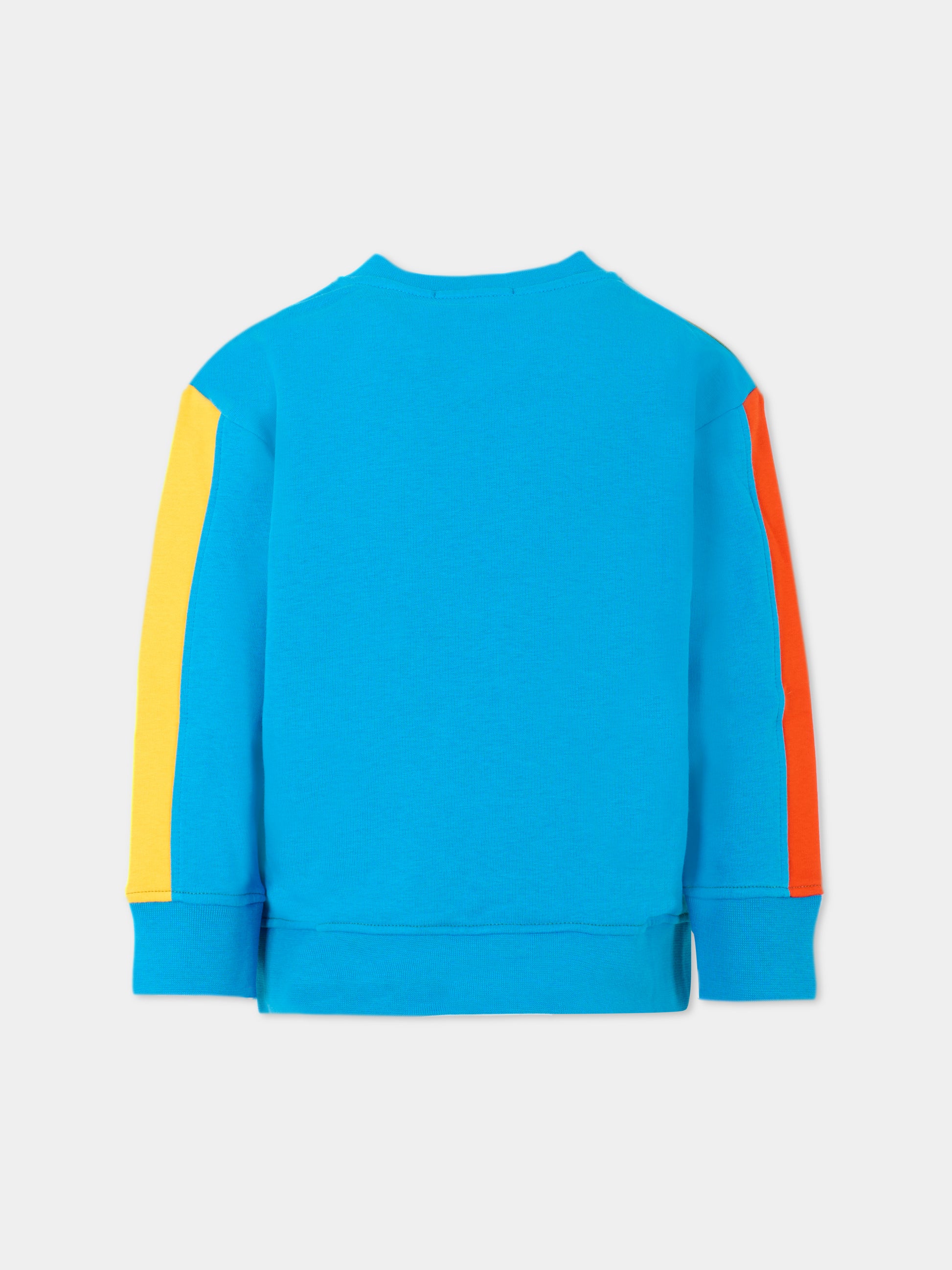 Felpa verde per bambino con logo,Stella Mccartney Kids,TT4P20 Z0409 722
