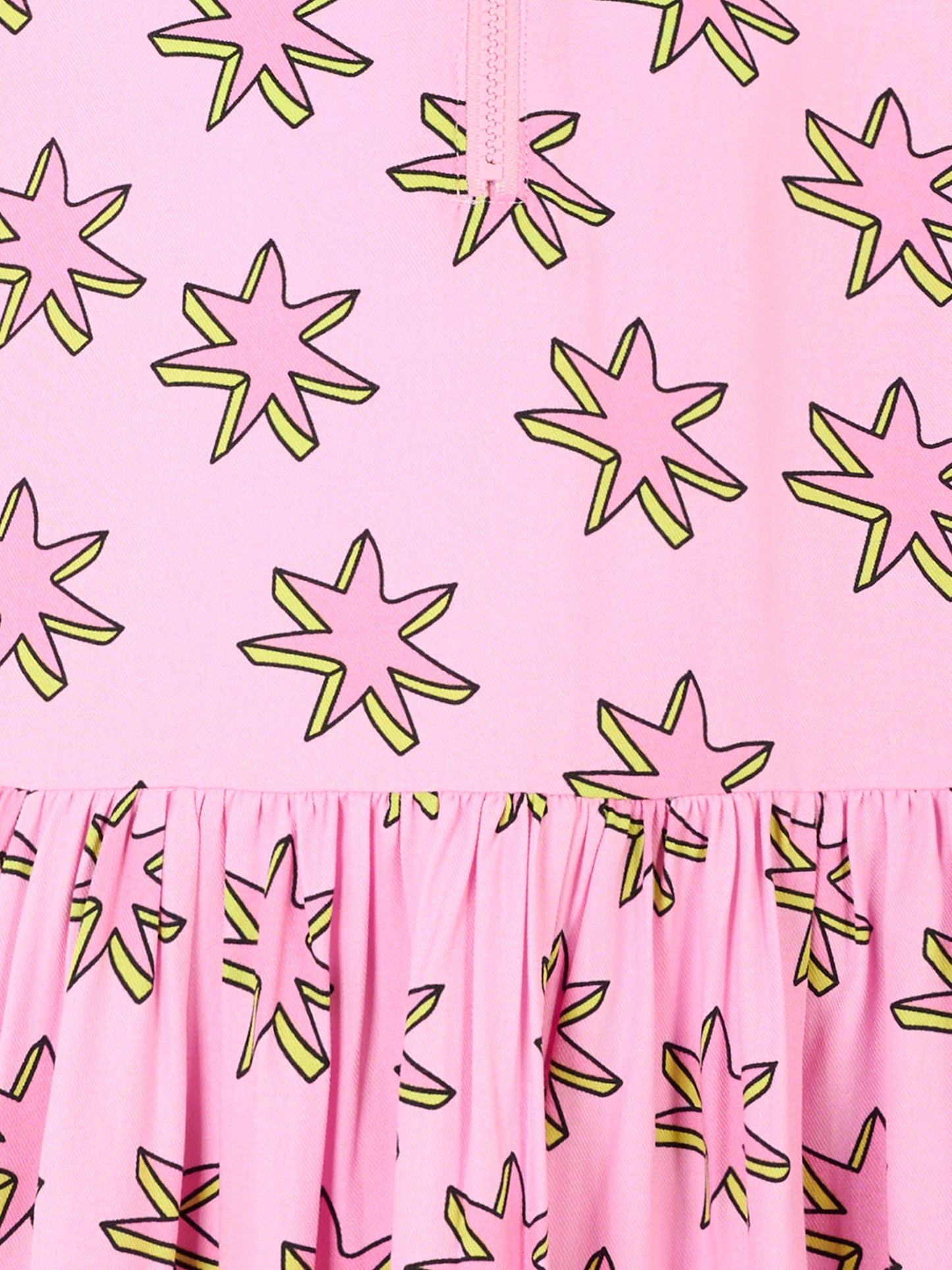 Vestito rosa per bambina con stelle,Stella Mccartney Kids,TV1C00 Z2083 50GMC