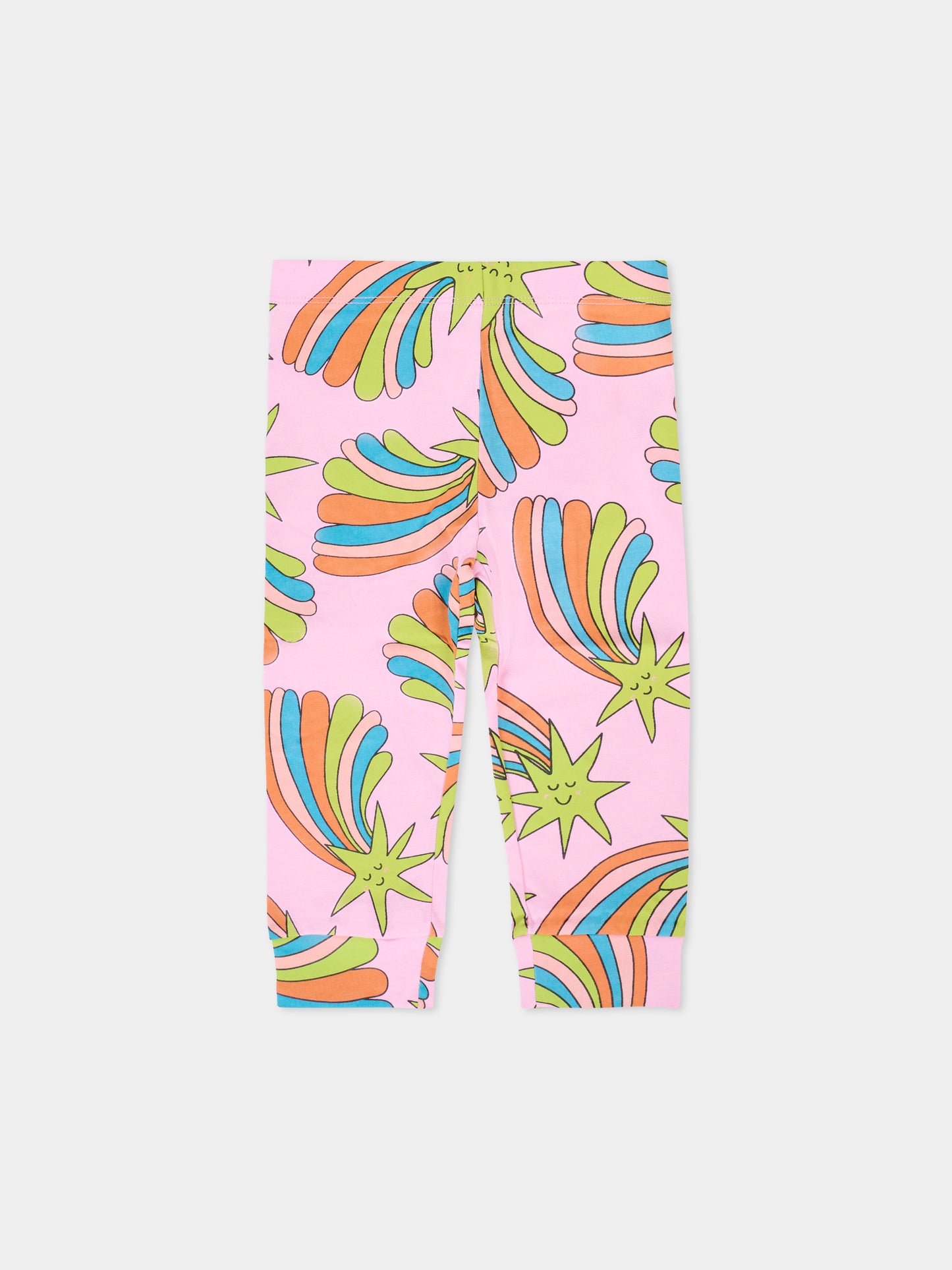 Leggings rosa per neonata con stelle,Stella Mccartney Kids,TV6030 Z2232 50GMC