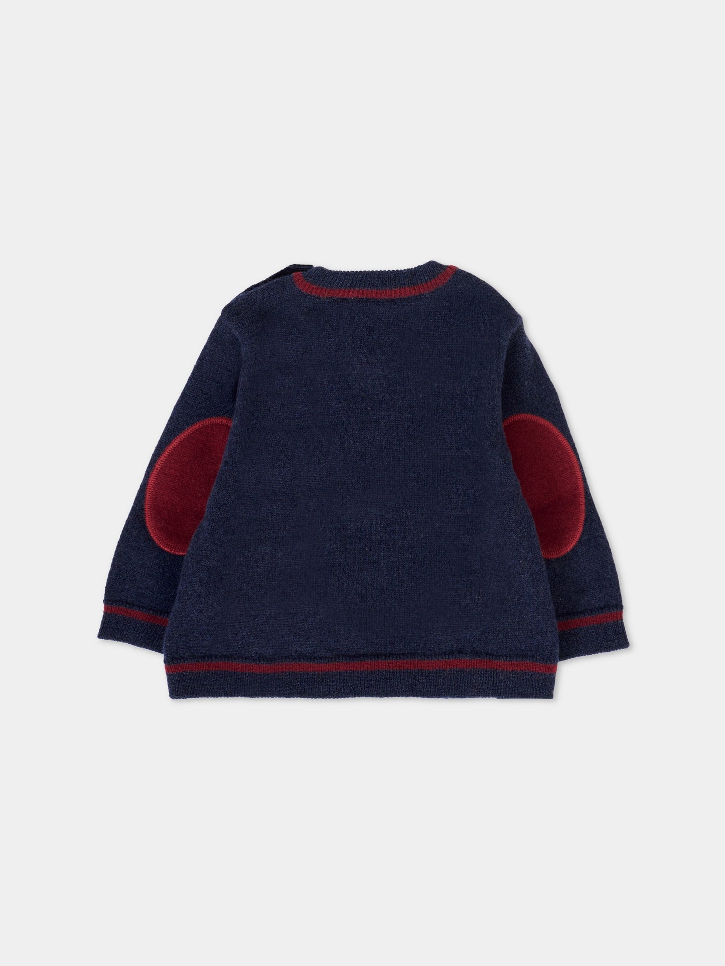 Maglione blu per neonato con logo,Fay Kids,FT9530 W0023 635