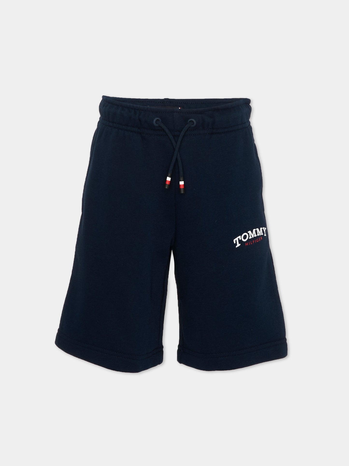 Shorts sportivi blu per bambino con logo,Tommy Hilfiger Junior,KB0KB10242 C1G