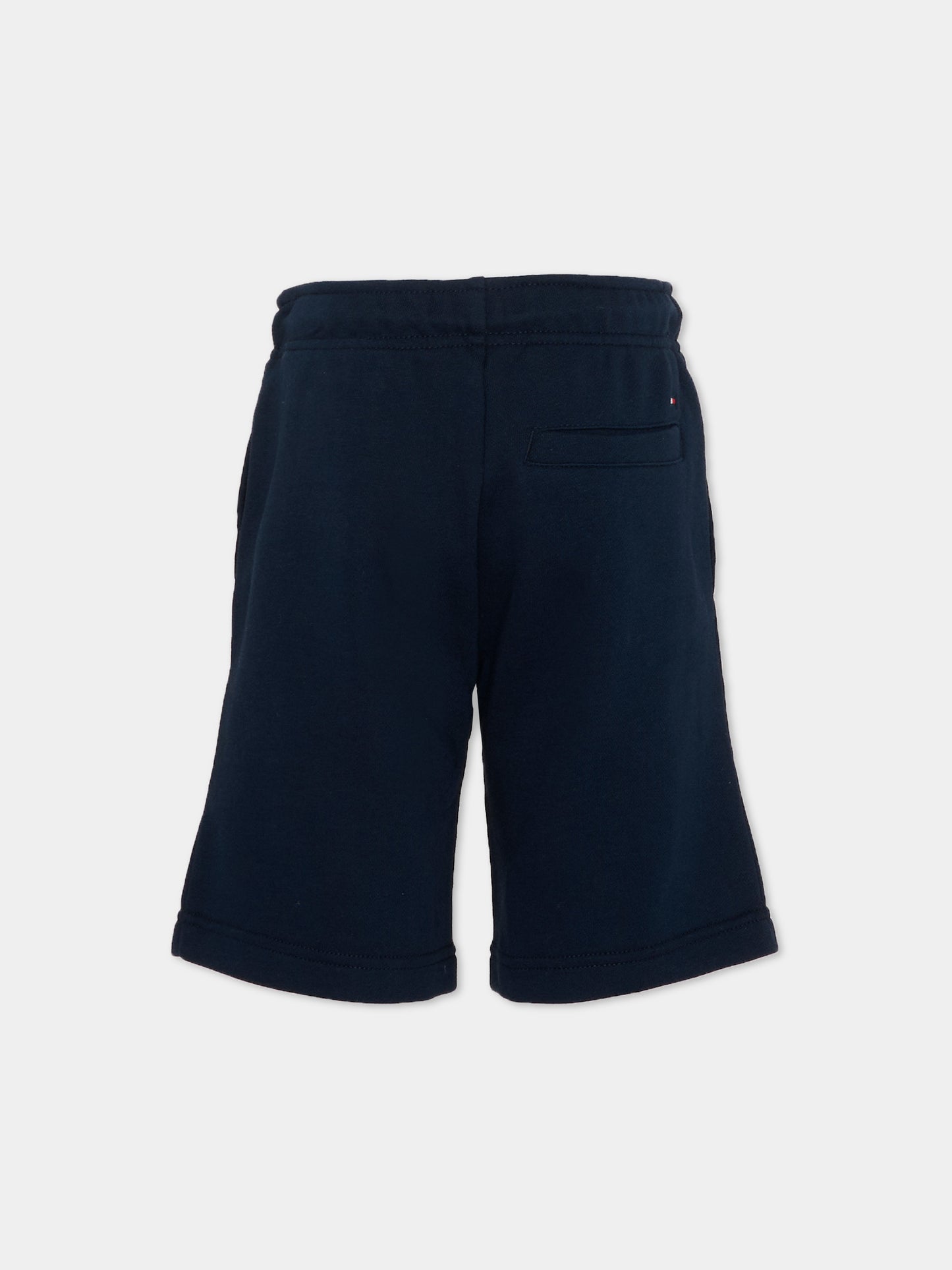 Shorts sportivi blu per bambino con logo,Tommy Hilfiger Junior,KB0KB10242 C1G