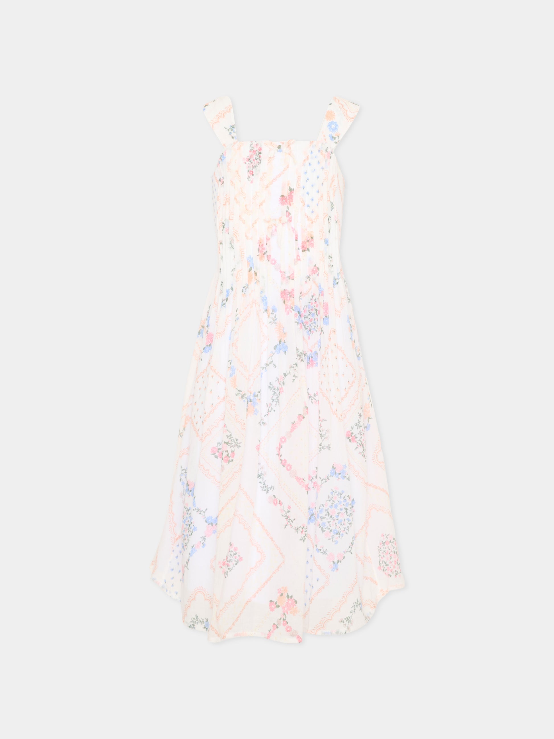 Vestito bianco floreale per bambina,Abercrombie & Fitch,43AM15 W1T