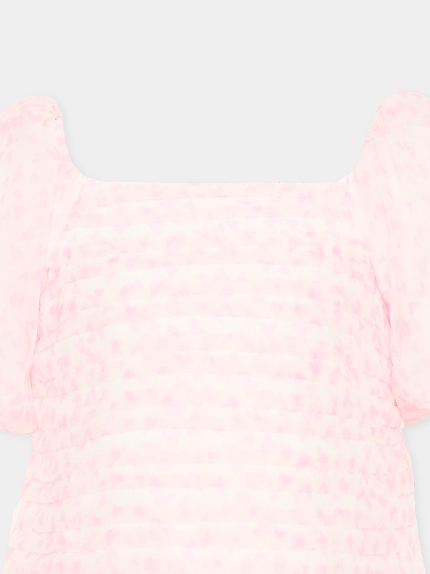 Top rosa per bambina con cuori,Abercrombie & Fitch,43AM53 AMR