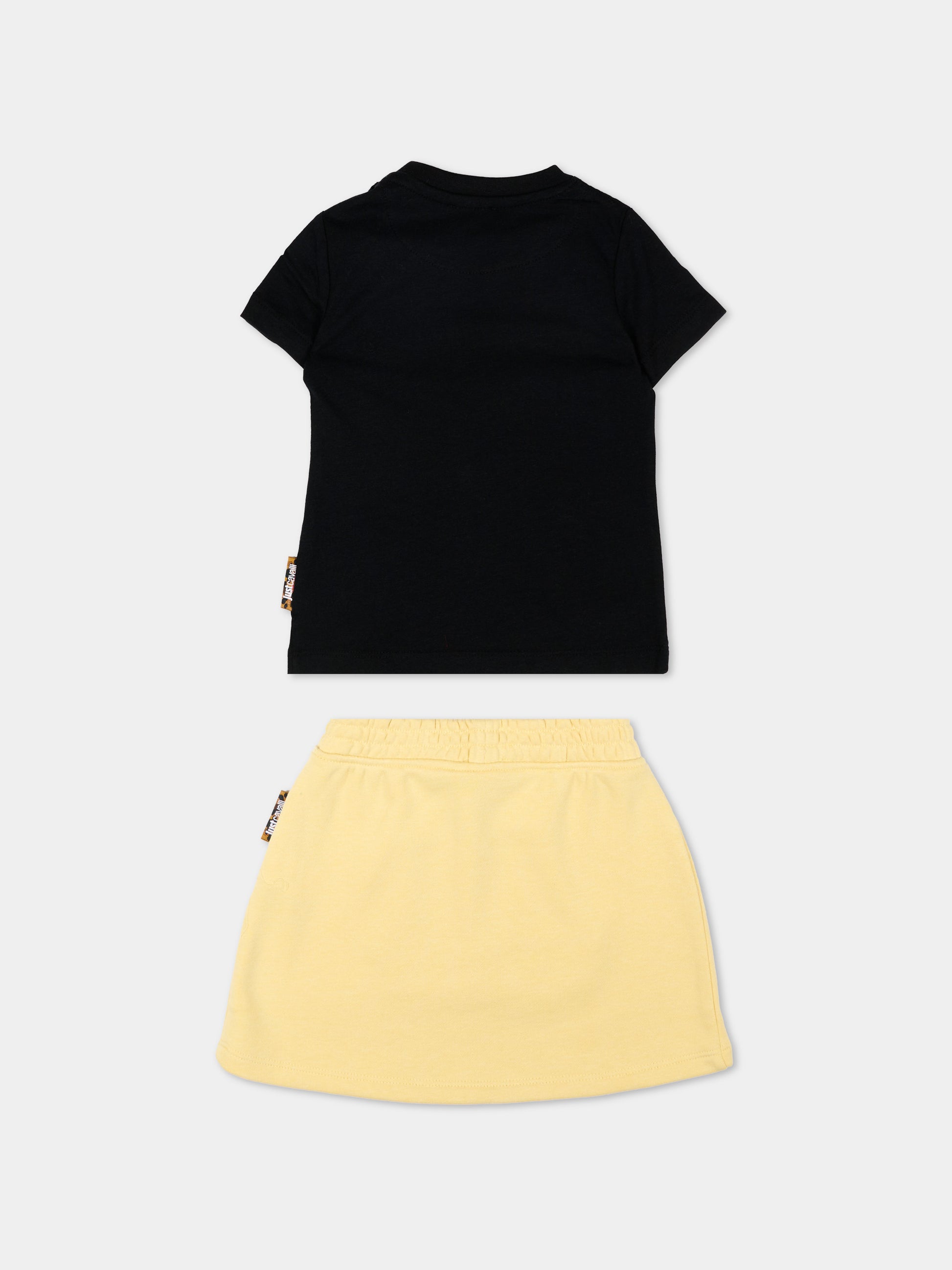 Completo sportivo nero per neonata con logo,Just Cavalli Kids,JIP26035CJ BLACK