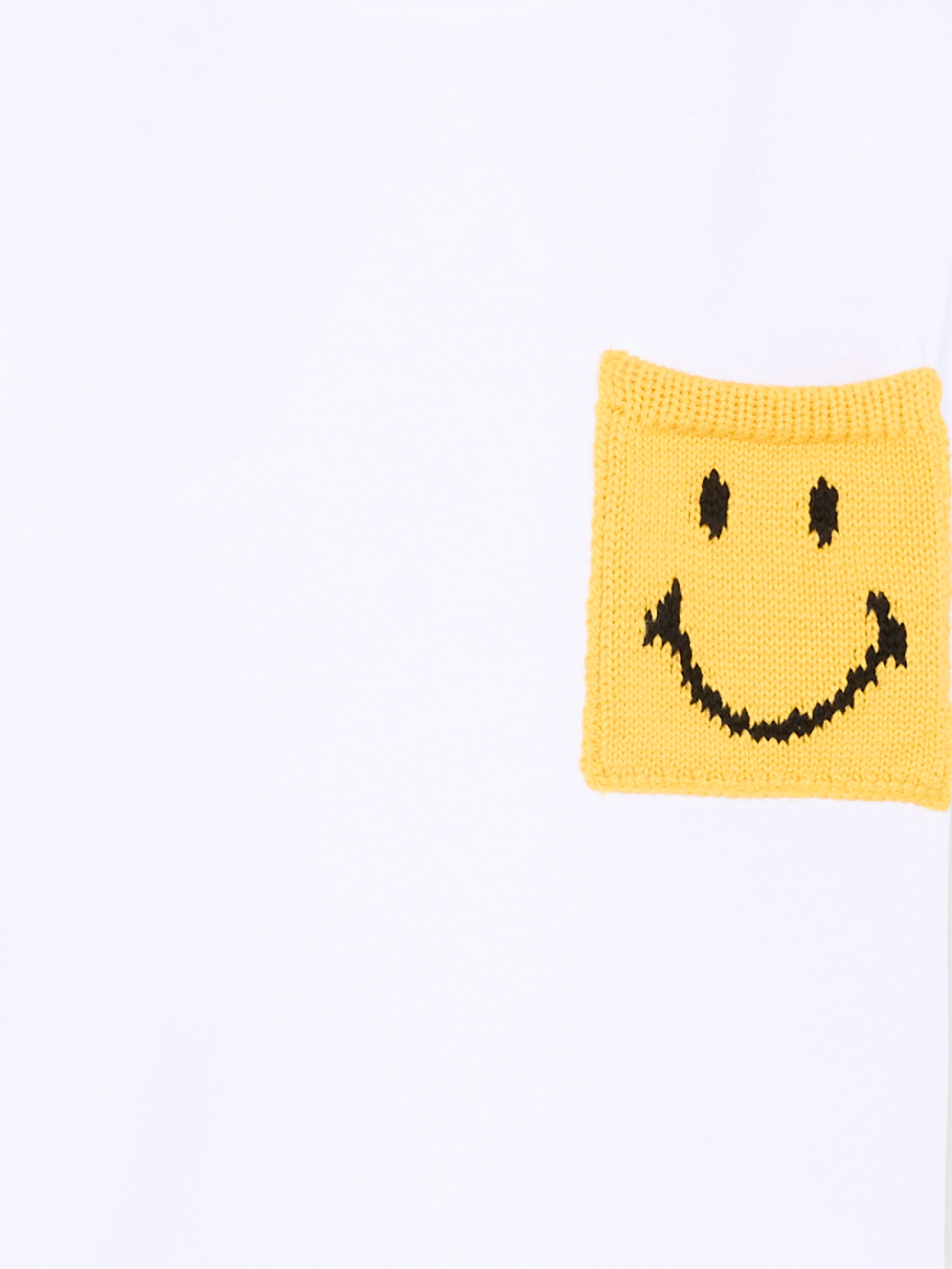 T-shirt bianca per bambini con smile,Joshua Sanders Kidz,K36A2TS00WH