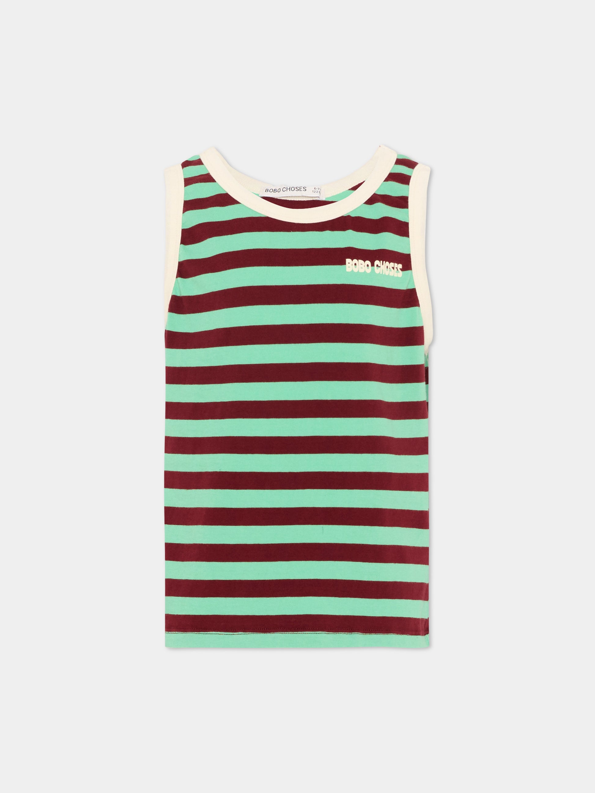 Canotta multicolor a righe per bambini,Bobo Choses,B126AC027