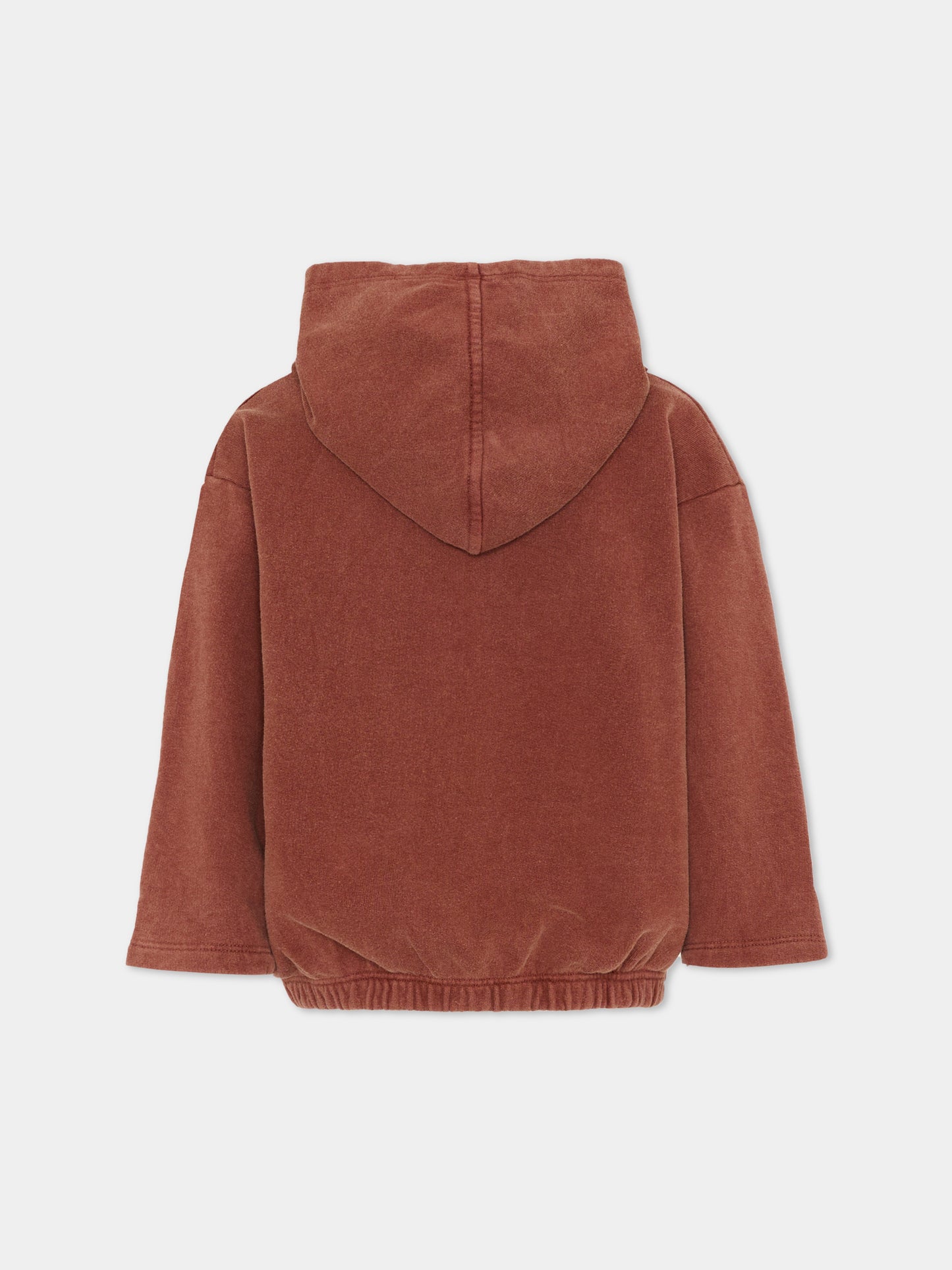 Felpa marrone per bambini con logo,Bobo Choses,B126AC052