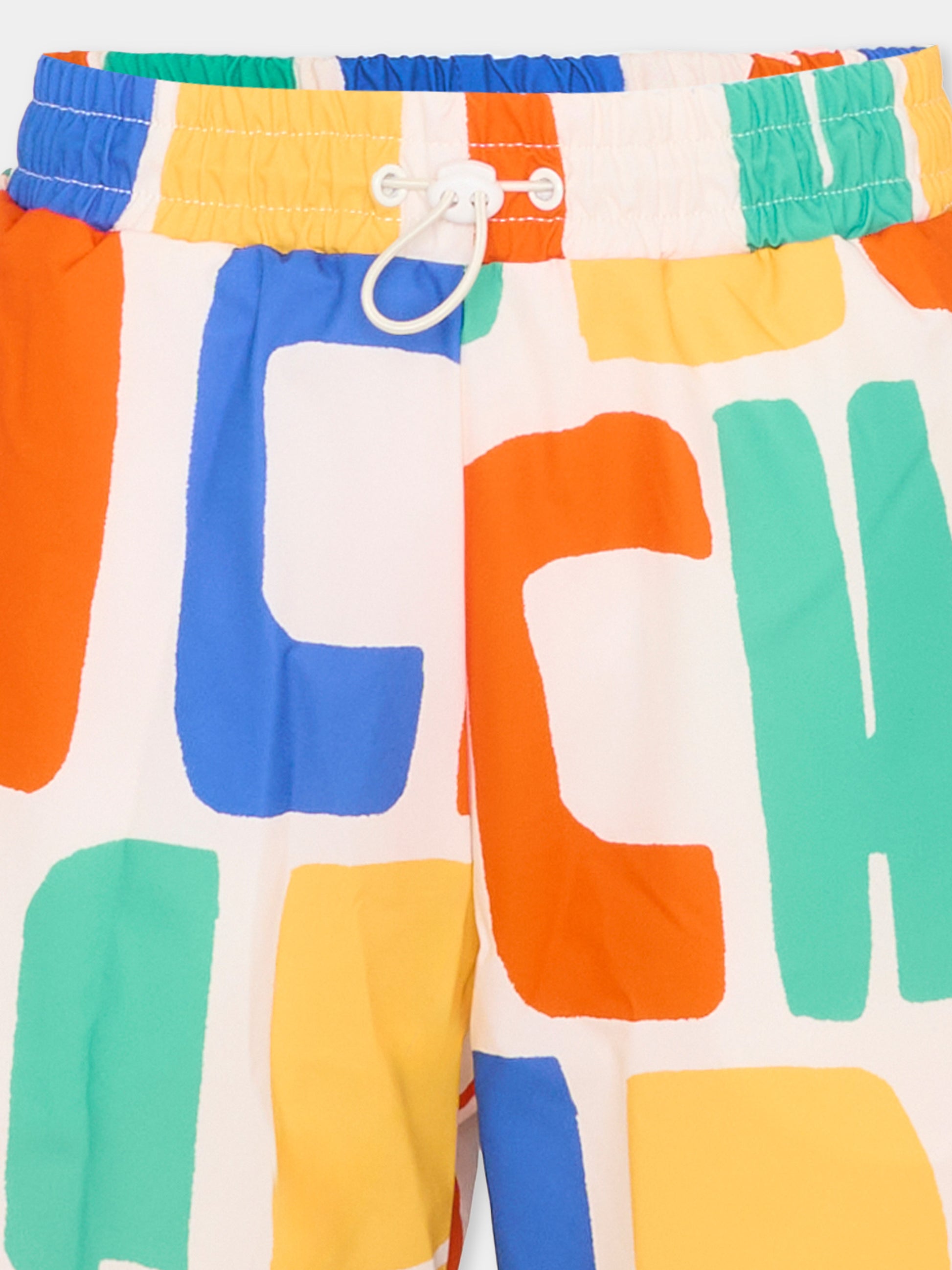 Boxer mare multicolor per bambino con stampa logo,Bobo Choses,B126AC152