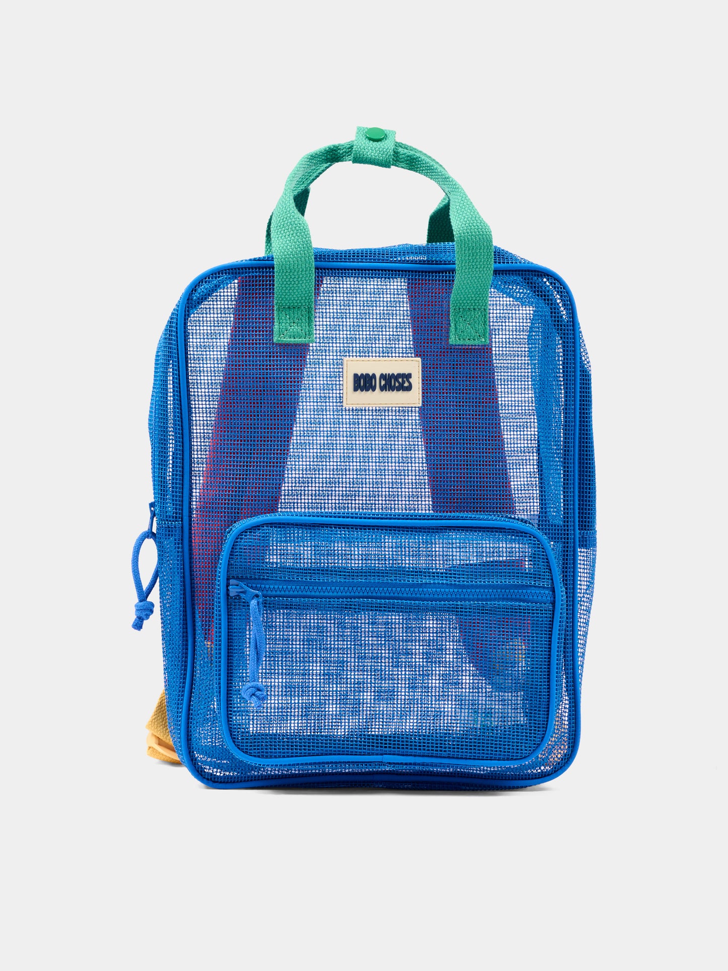 Zaino blu per bambini color block,Bobo Choses,B126AI032