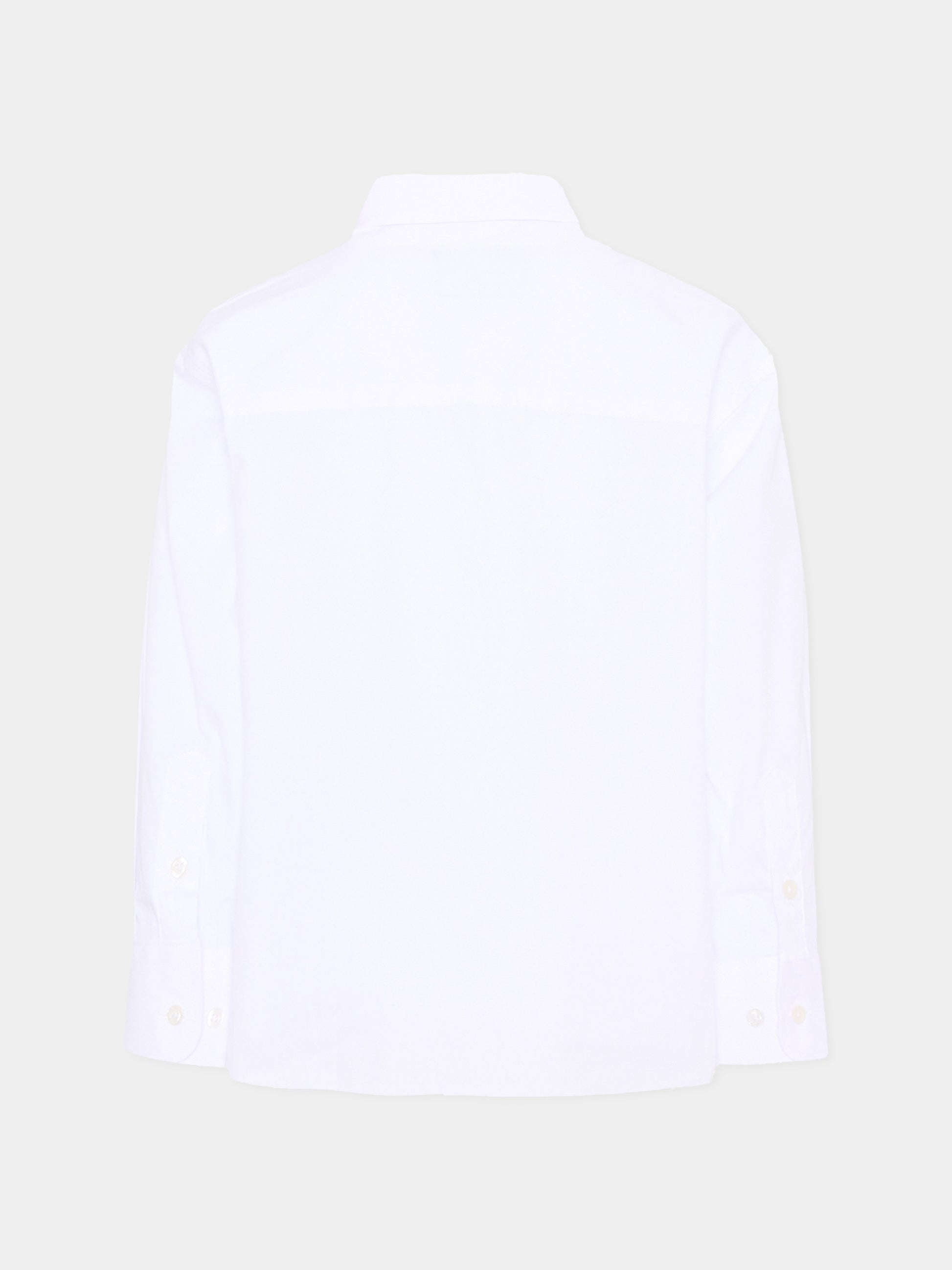 Camicia bianca per bambino con logo,Richmond,RBP26206CA WHITE