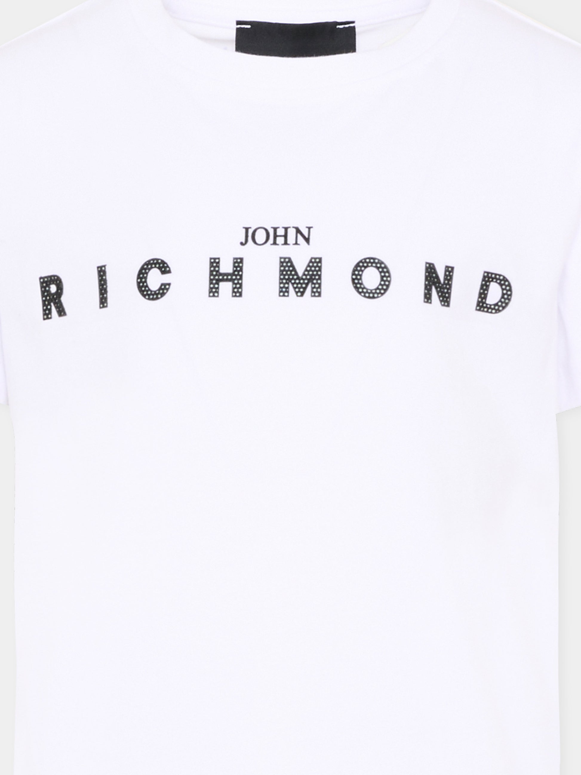 T-Shirt bianca per bambini con logo,Richmond,RBP26008TS WHITE