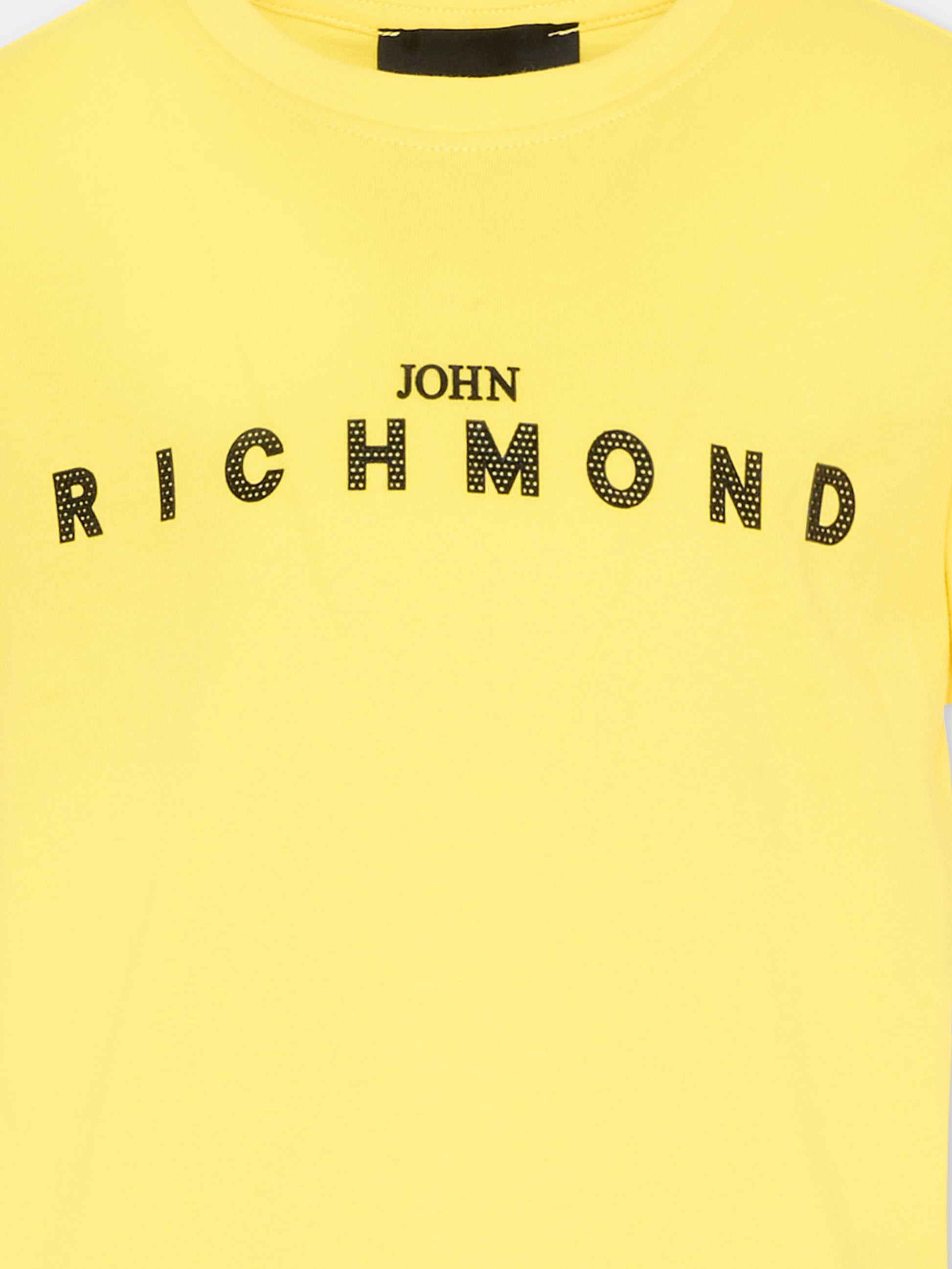T-Shirt gialla per bambini con logo,Richmond,RBP26008TS YELLOW BUTTERCUP