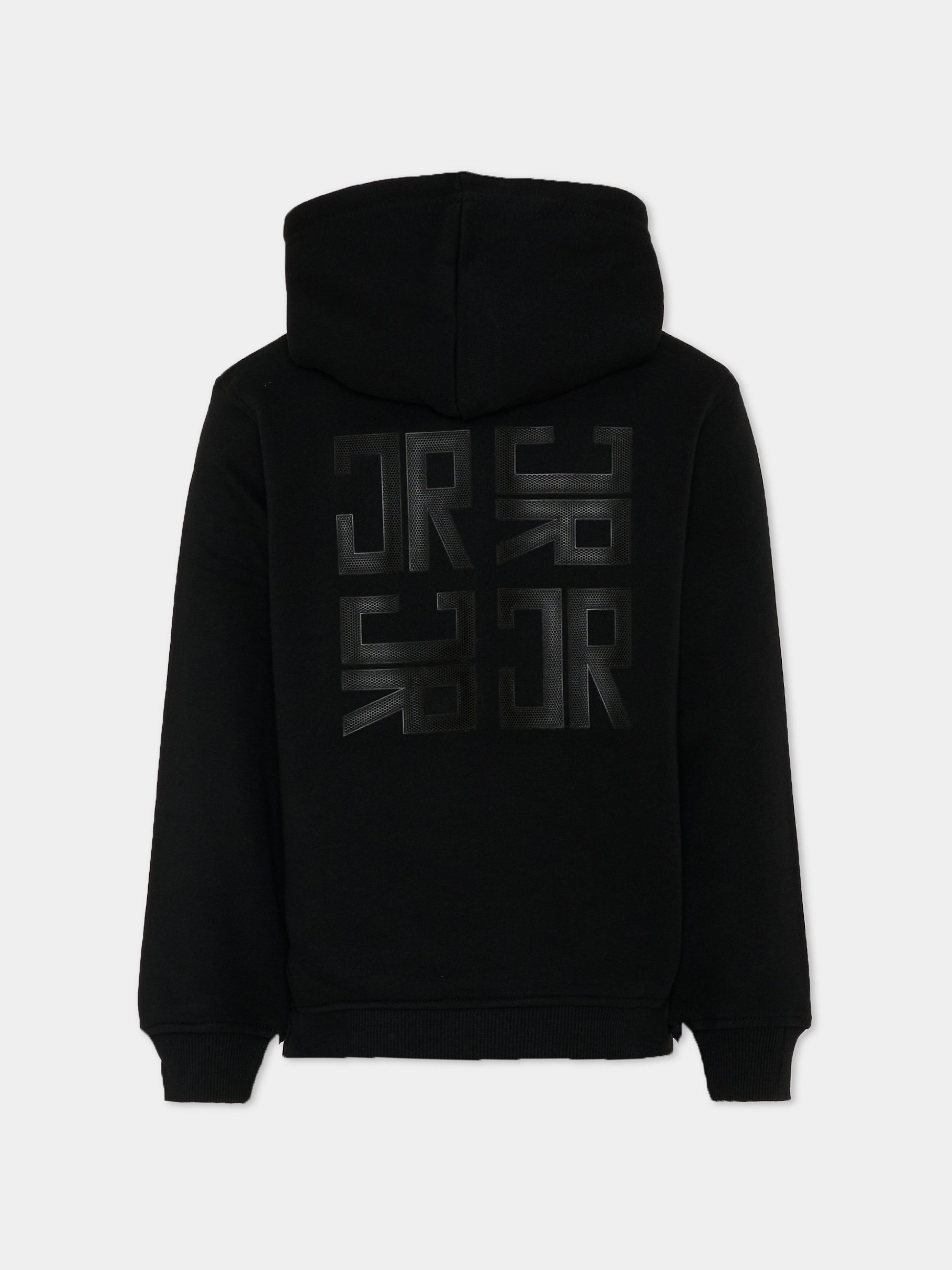 Felpa nera per bambini con logo,Richmond,RBP26003FE BLACK