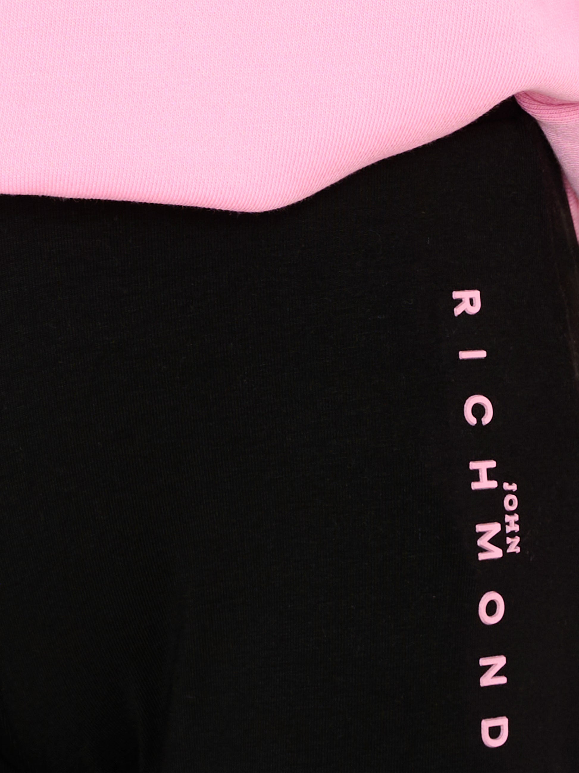 Completo sportivo rosa per bambina con logo,Richmond,RGP26014CF PINK BEGONIA