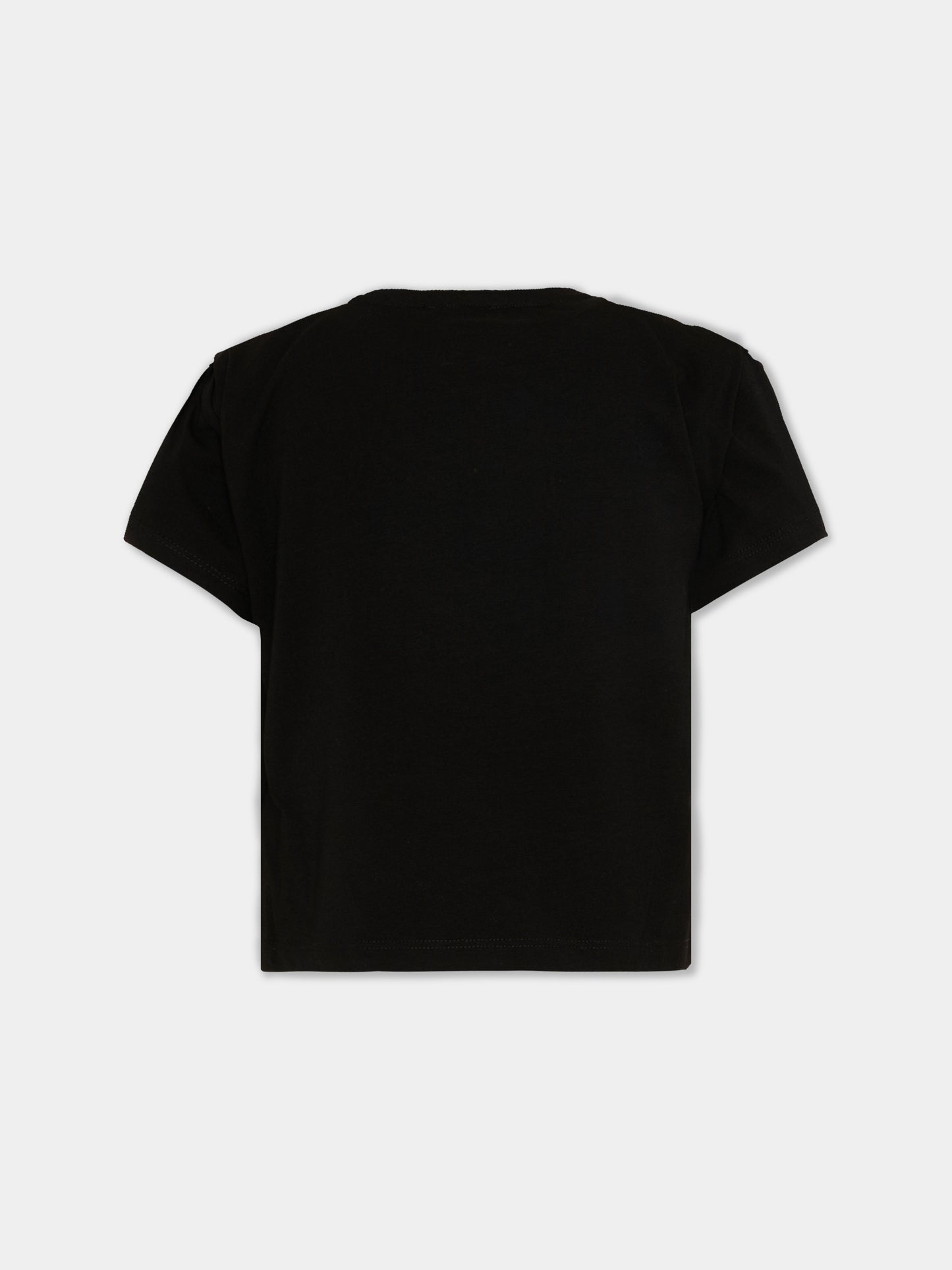 T-Shirt nera per bambina con logo,Richmond,RGP26112TS BLACK