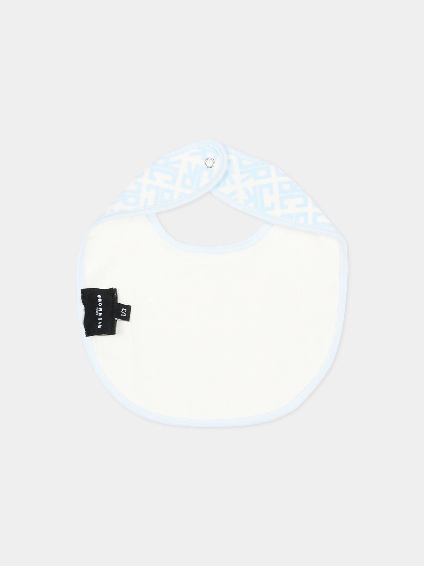 Set tutina azzurro per neonato con logo,Richmond,RLP26001TU AZURE