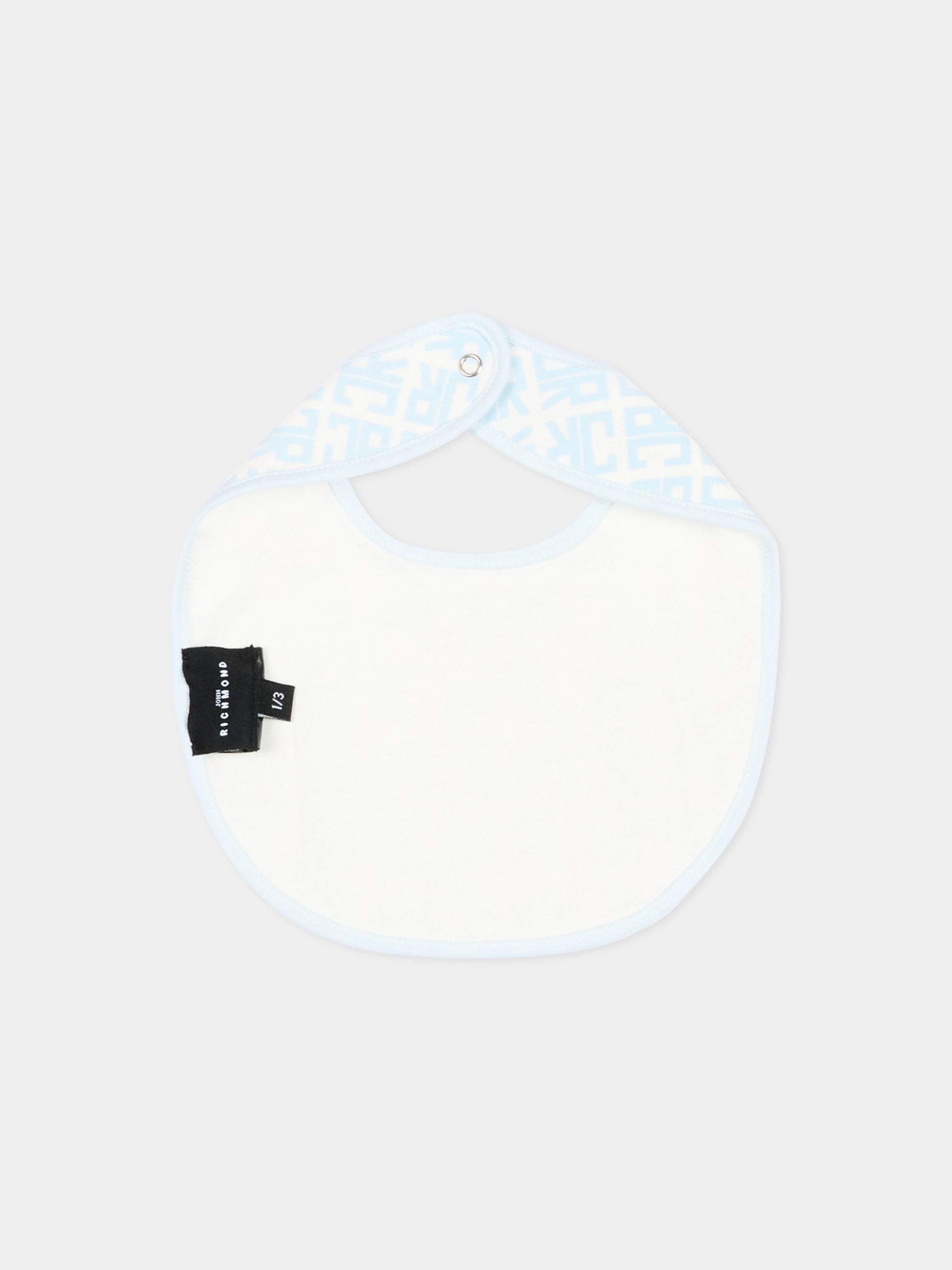 Set tutina azzurro per neonato con logo,Richmond,RLP26001TU AZURE