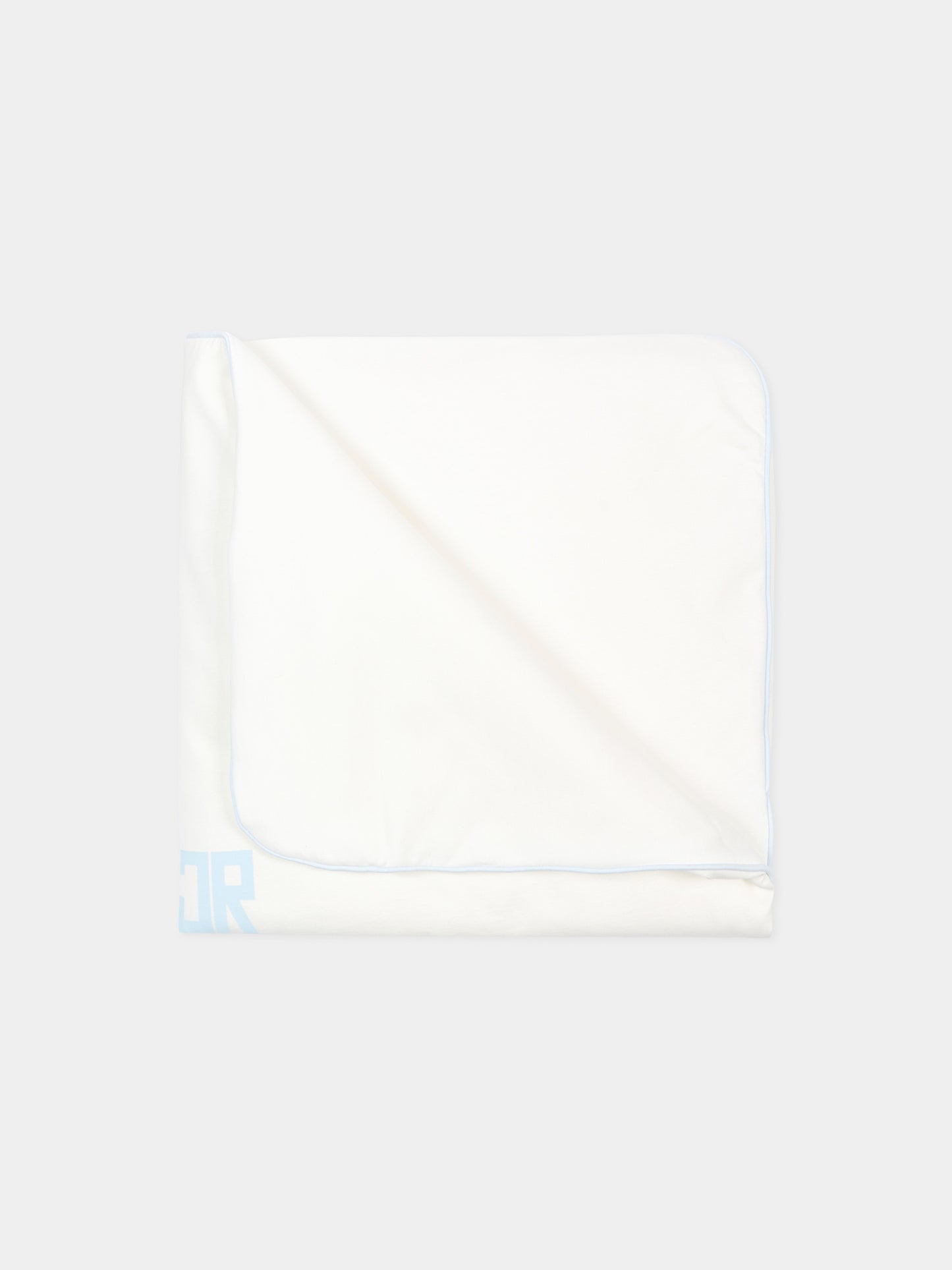 Coperta avorio per neonato con logo,Richmond,RLP26003CE AZURE