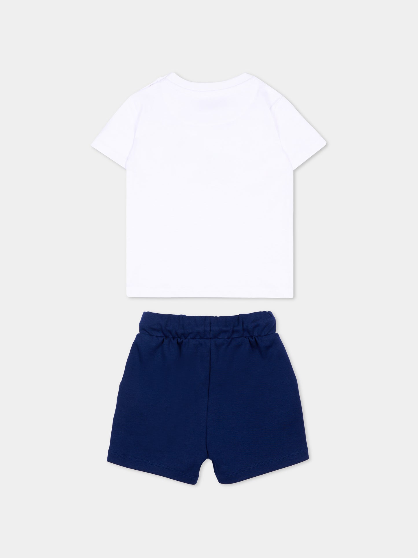 Completo sportivo bianco per neonato con logo,Richmond,RIP26022CJ WHITE