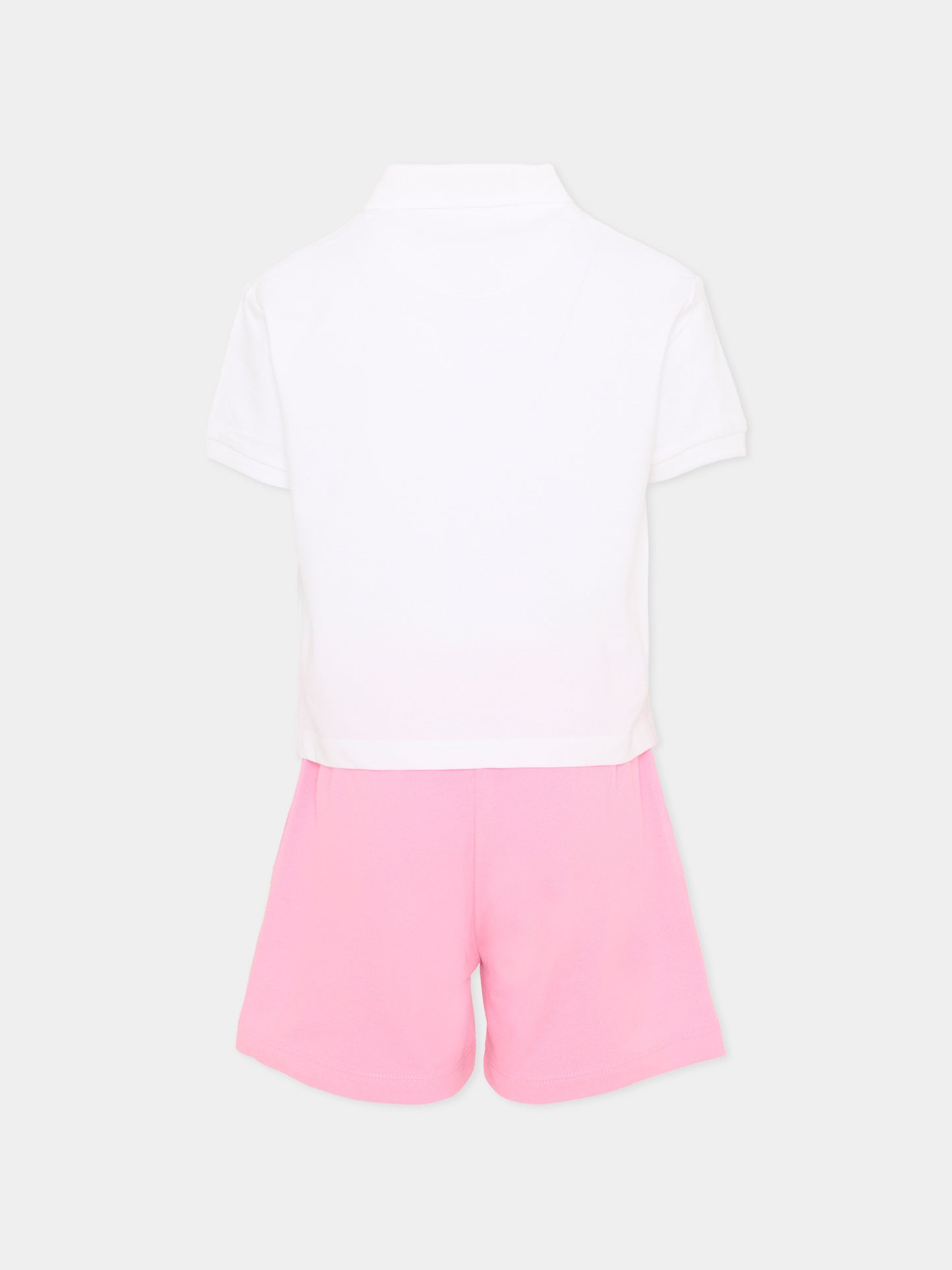 Completo sportivo bianco per bambina con logo,Richmond,RGP26028CE WHITE