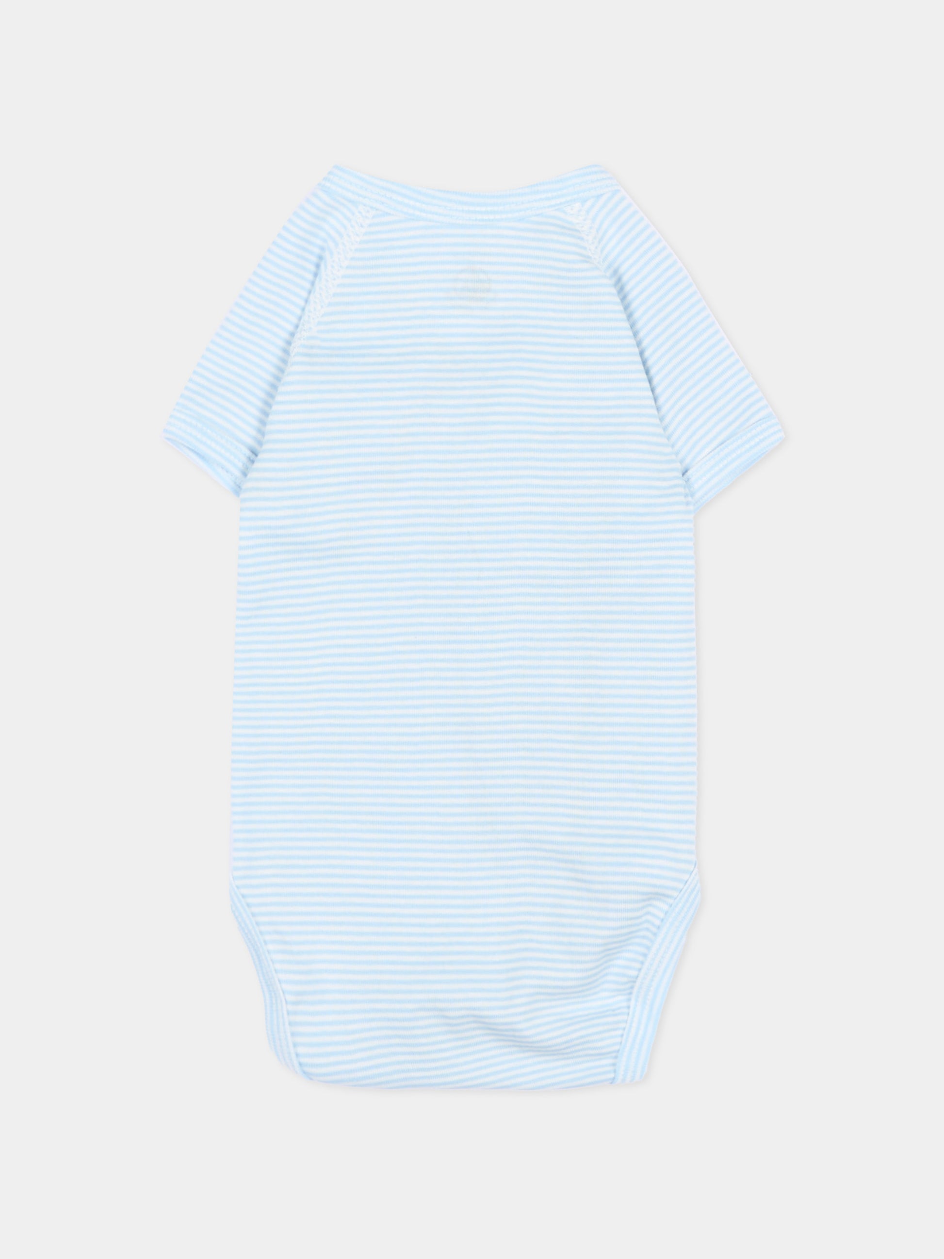 Body celeste per neonato con balene,Petit Bateau,A0FAR VARIANTE 1 00