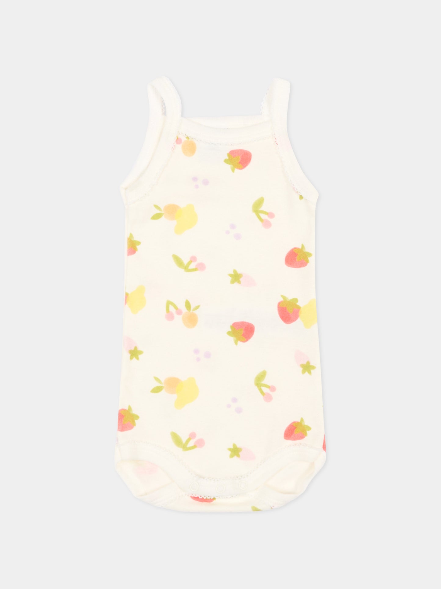 Body multicolor per neonata con frutta,Petit Bateau,A0FRX VARIANTE 1 00