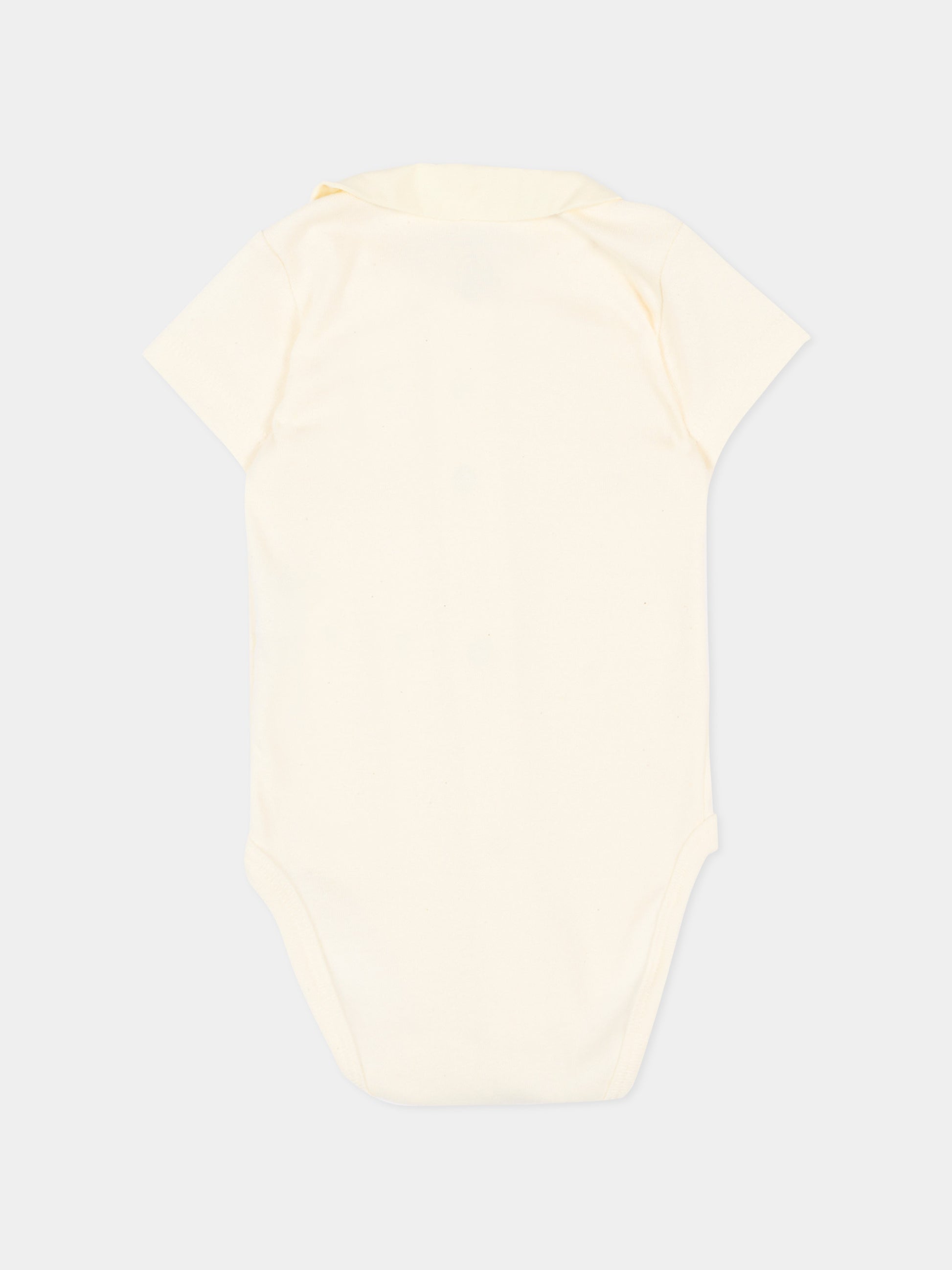 Body avorio per neonata con fragole,Petit Bateau,A0FSV MILK/BARELY 02