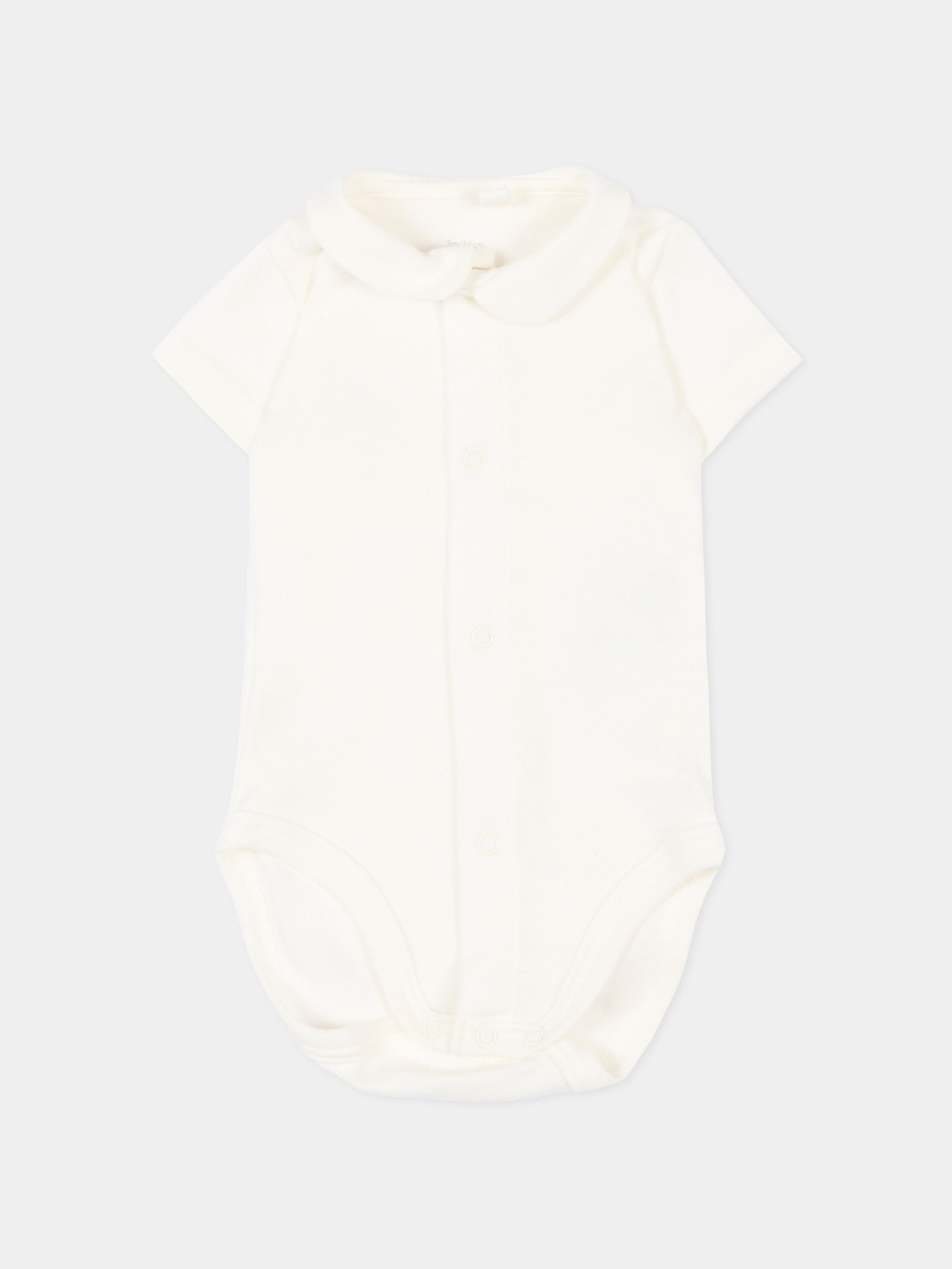 Salopette avorio per neonato con dinosauri,Petit Bateau,A0FMJ MARSHMALLOW/MULTICO 01