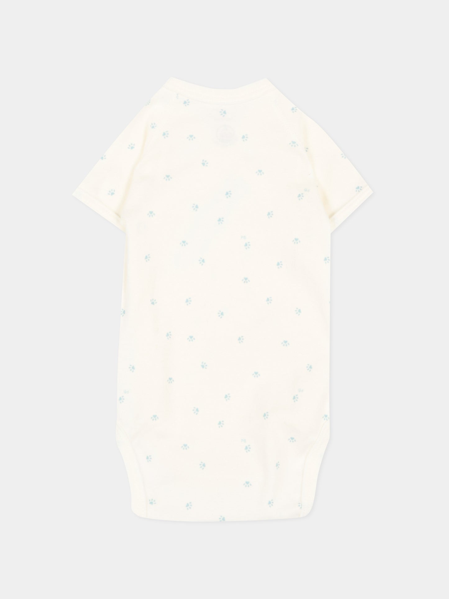 Set body avorio per neonato a righe,Petit Bateau,A0FAG VARIANTE 1 00