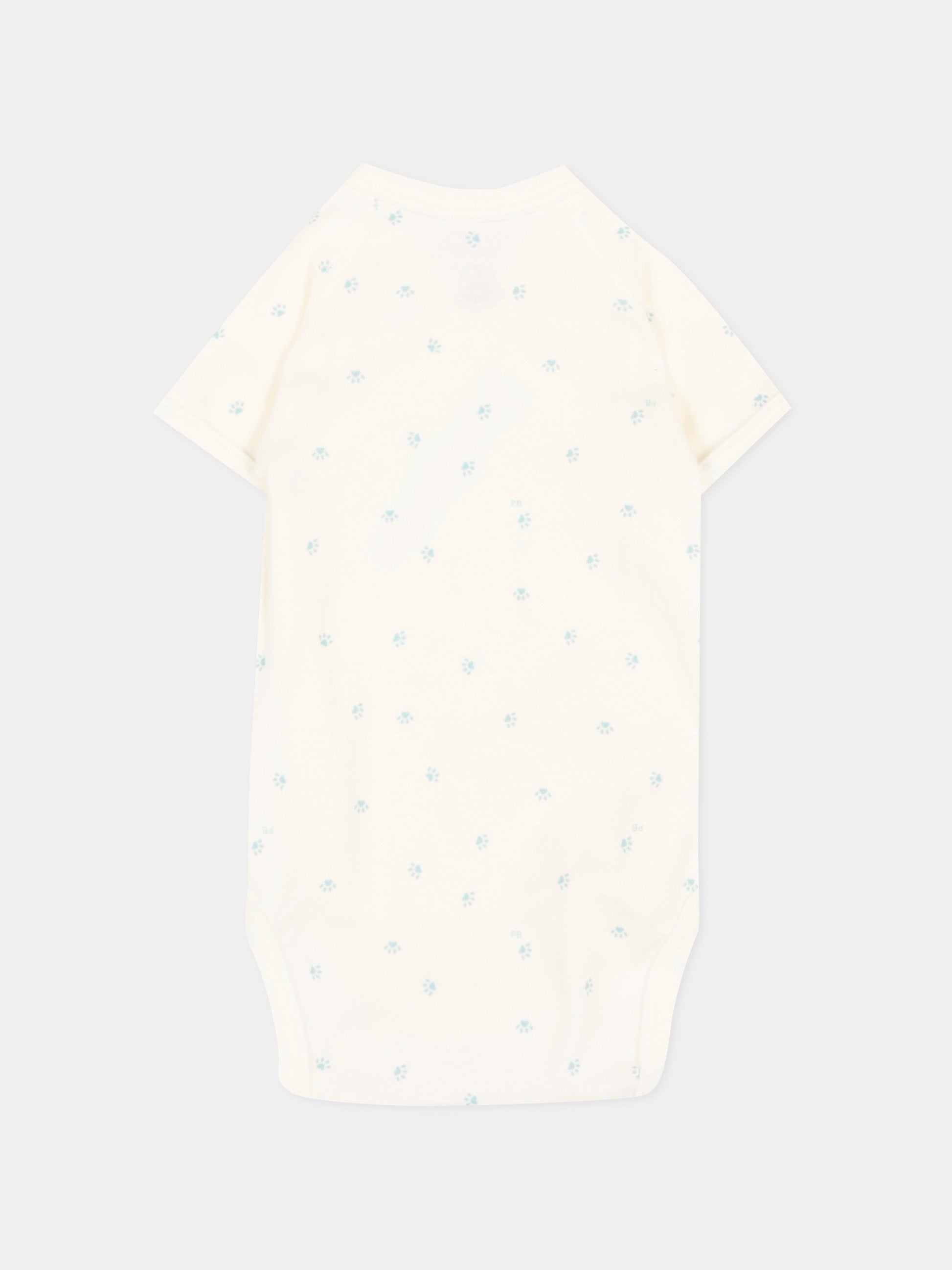 Set body avorio per neonato a righe,Petit Bateau,A0FAG VARIANTE 1 00