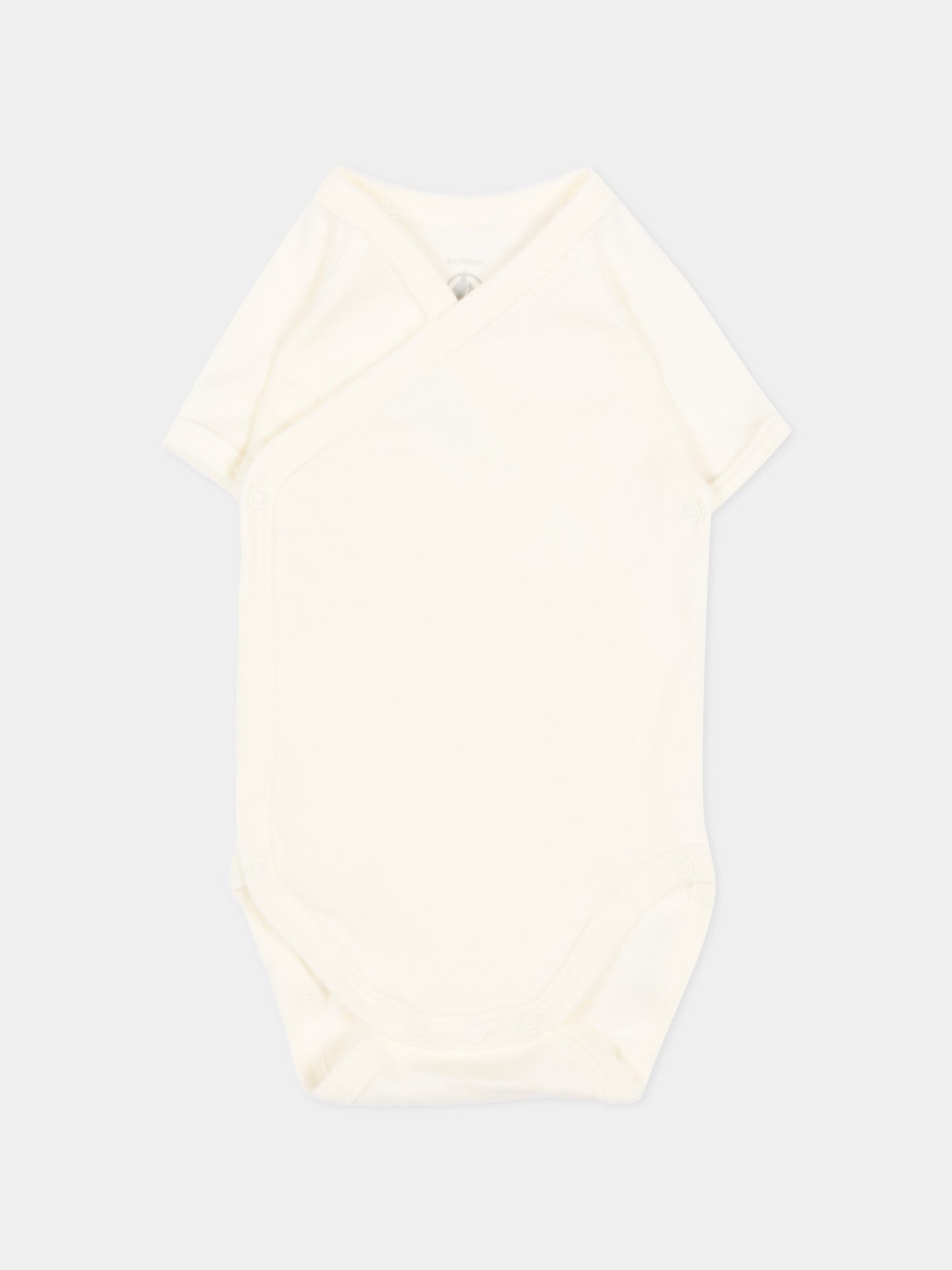 Set body avorio per neonato a righe,Petit Bateau,A0FAG VARIANTE 1 00