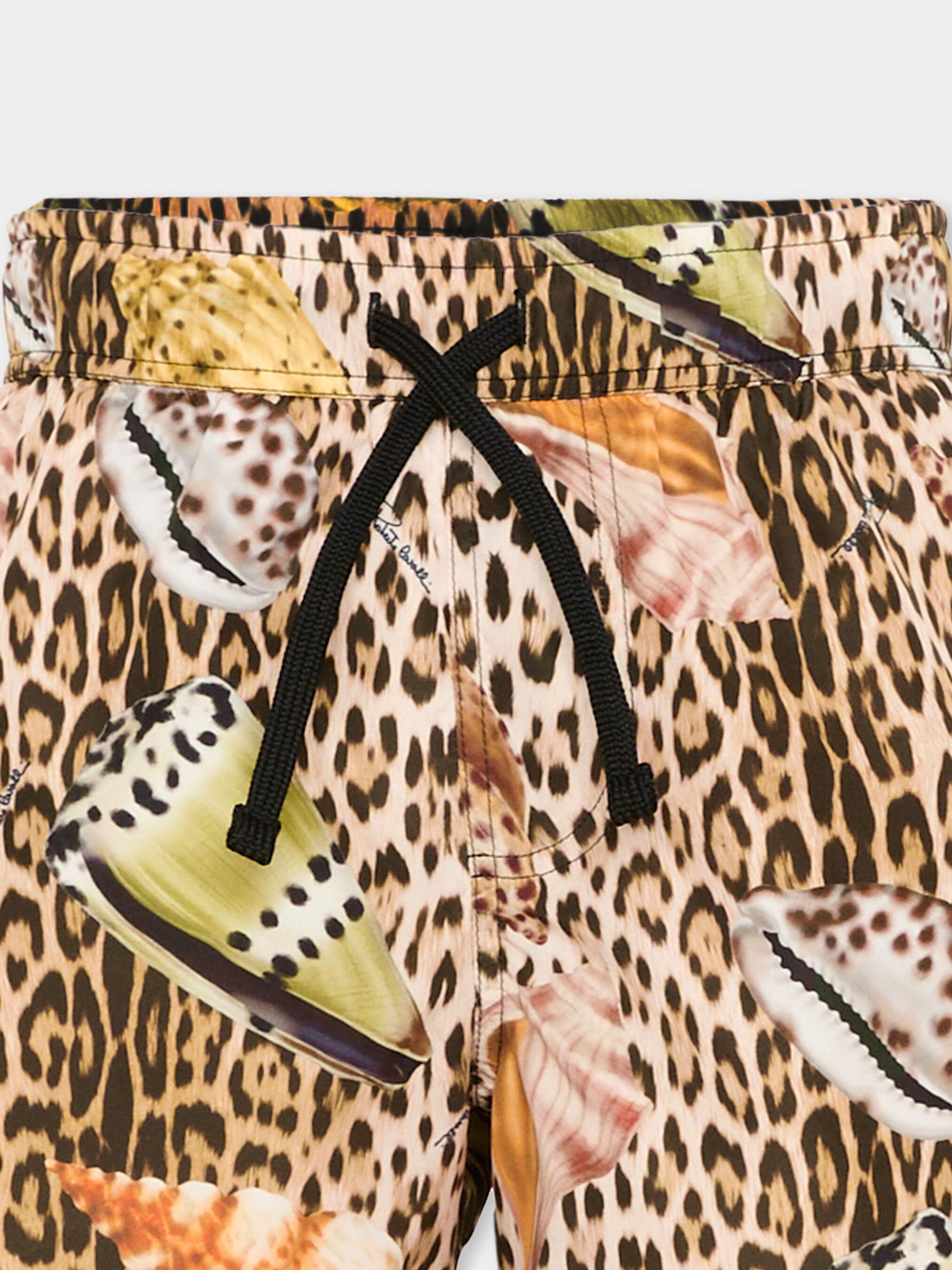 Boxer mare multicolor per bambino animalier,Roberto Cavalli Kids,CBP26091CO MACULA NEW HERITAGE