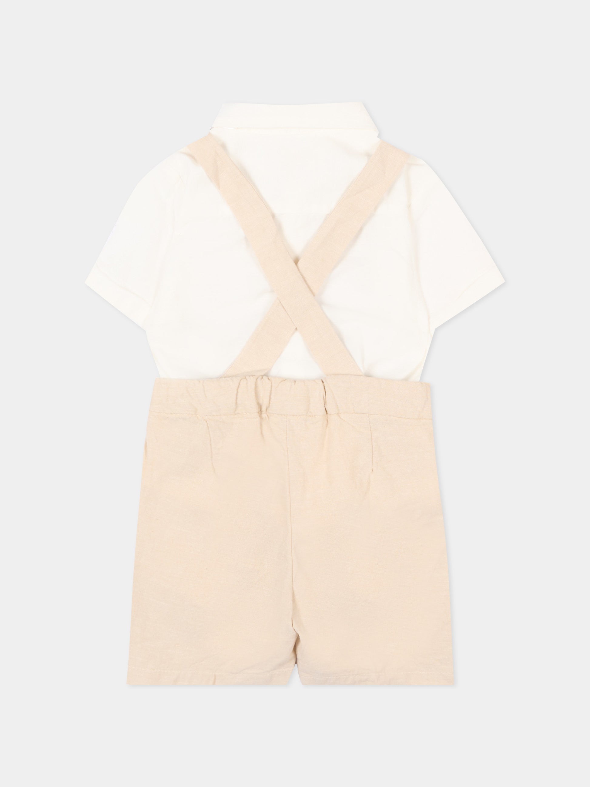 Completo elegante beige per neonato,Mayoral,1226 063